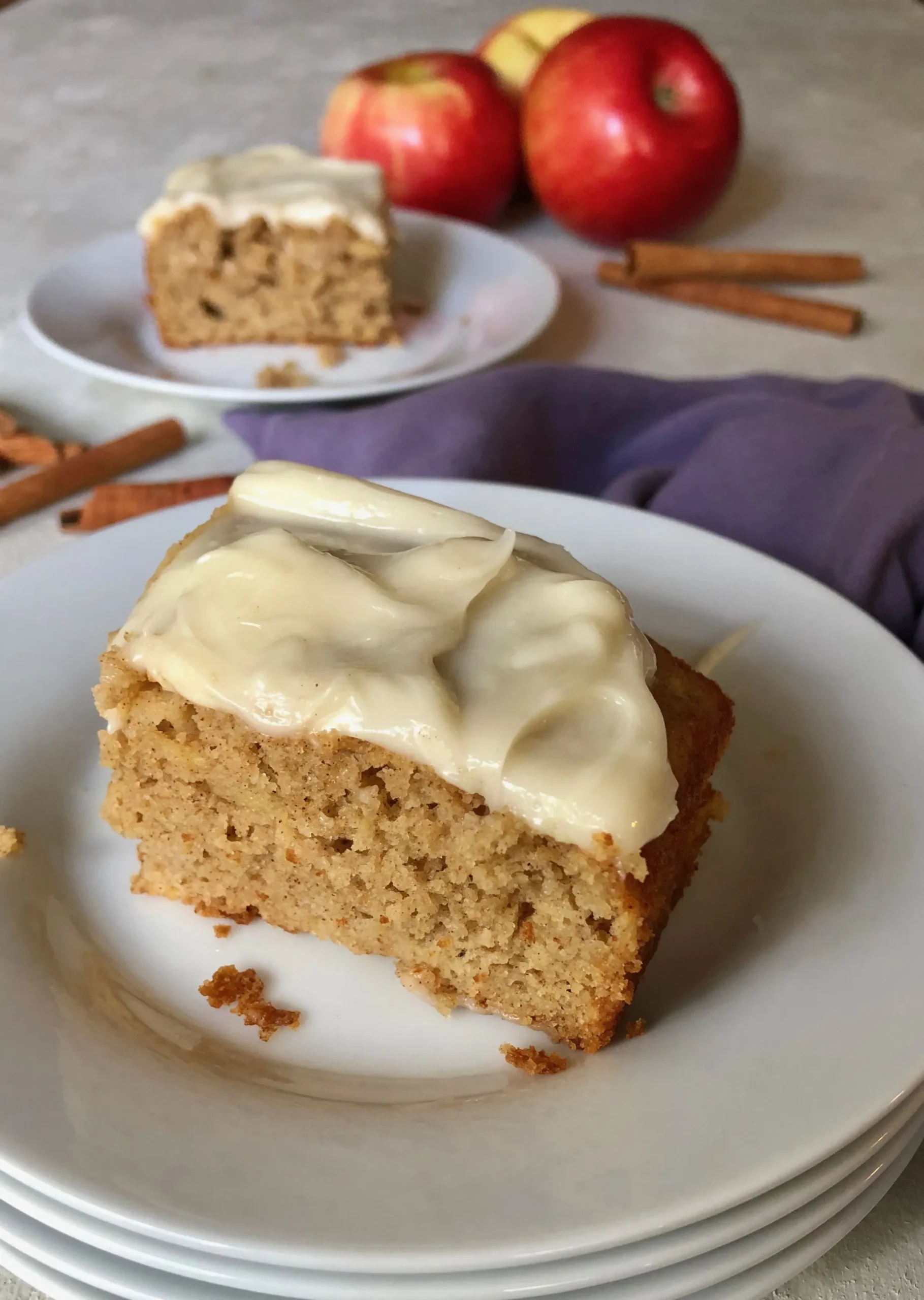 Cinnamon Apple Snack Cake