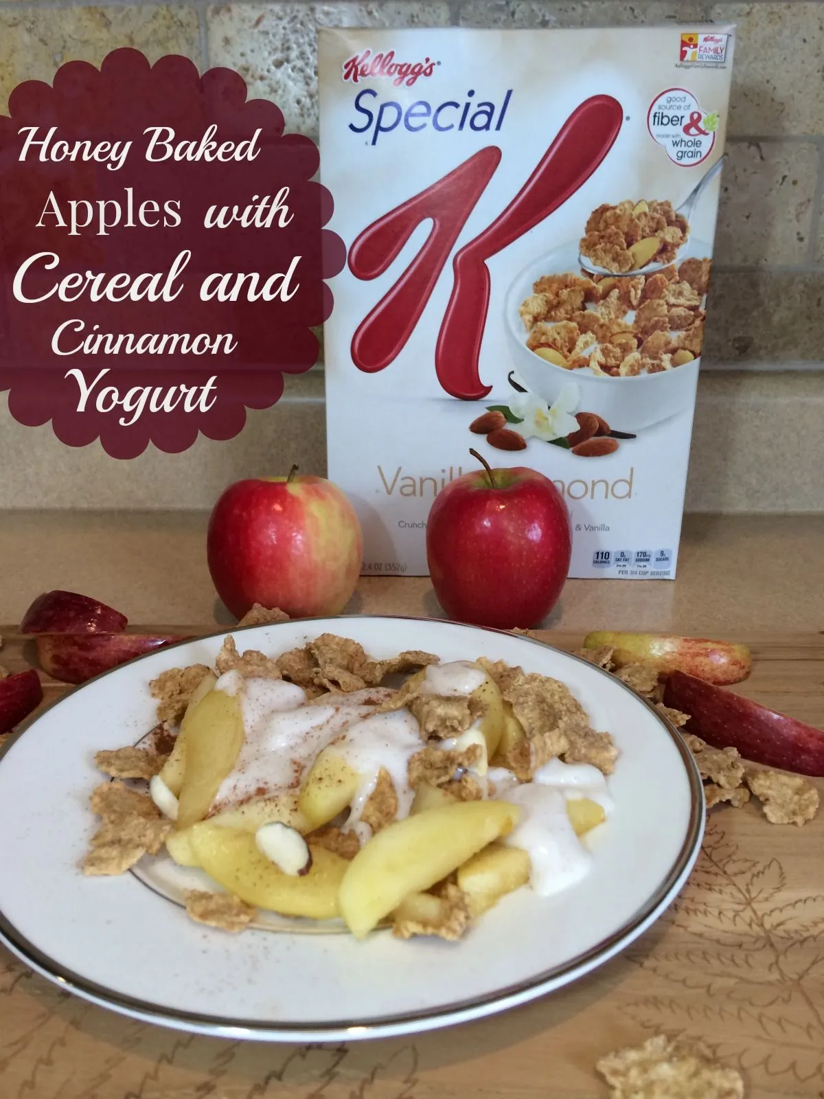 Cinnamon Apples and Honey Yogurt