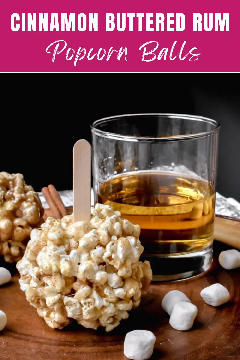 Cinnamon Buttered Rum Popcorn Balls