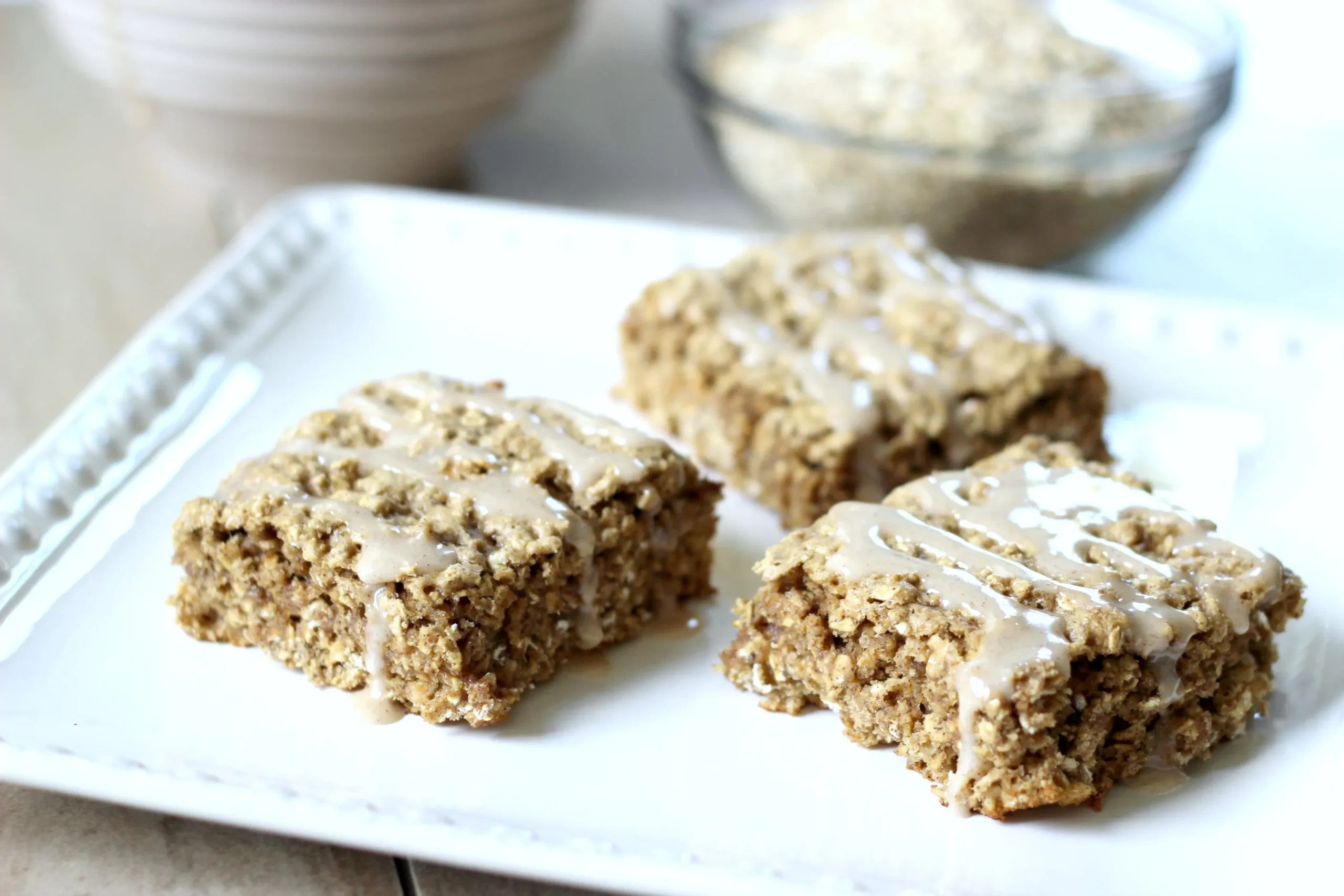 Cinnamon Oatmeal Breakfast Squares