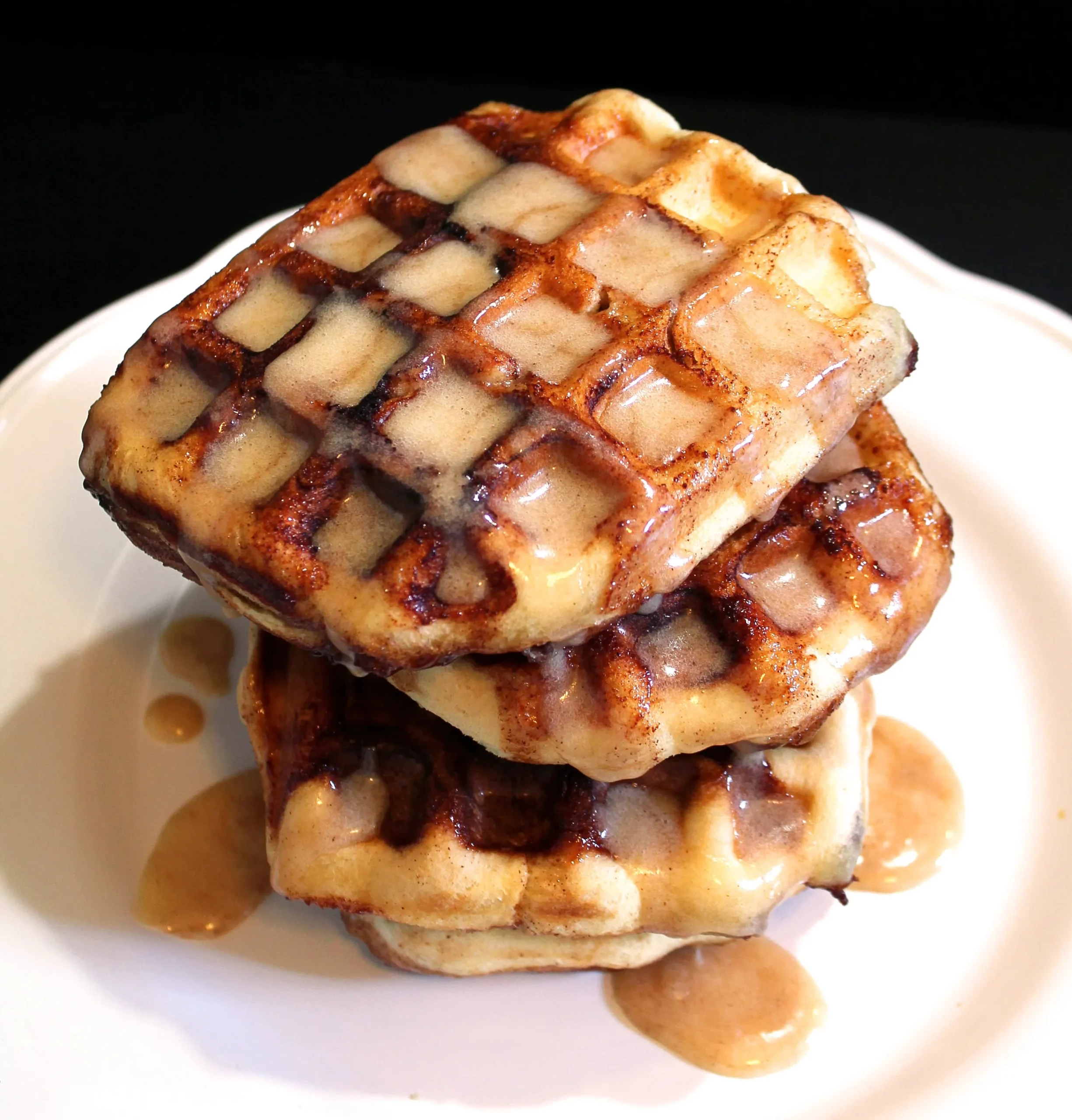 Cinnamon Roll Waffles