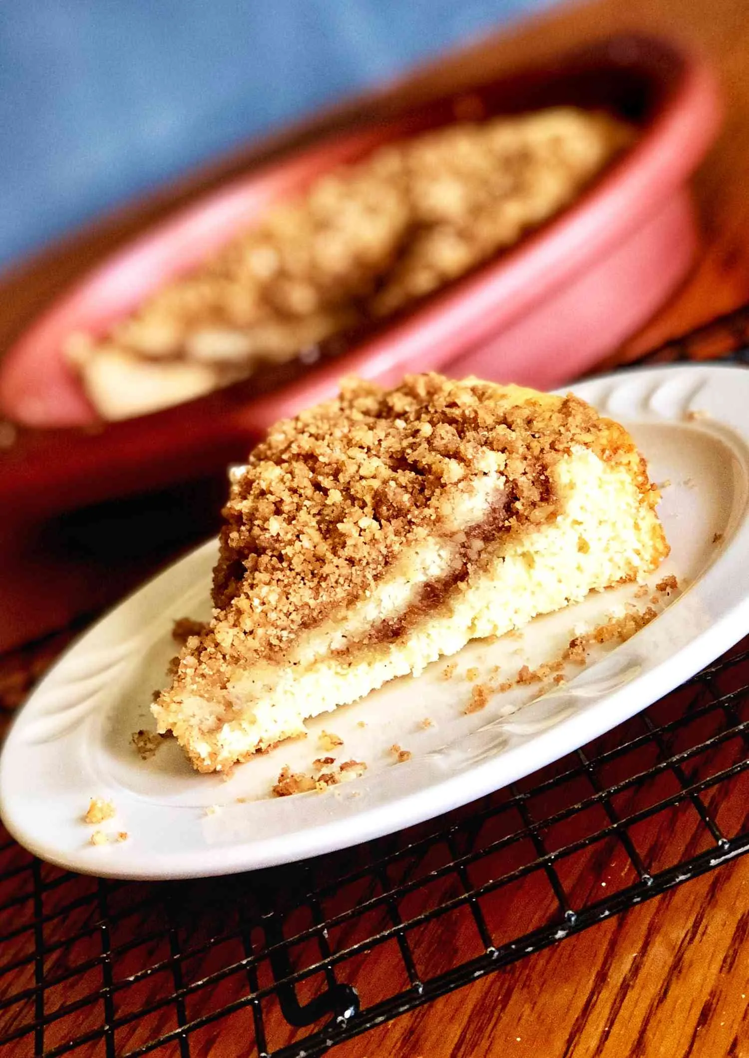 Cinnamon Streusel Coffee Cake and Life Married to a Stuntman