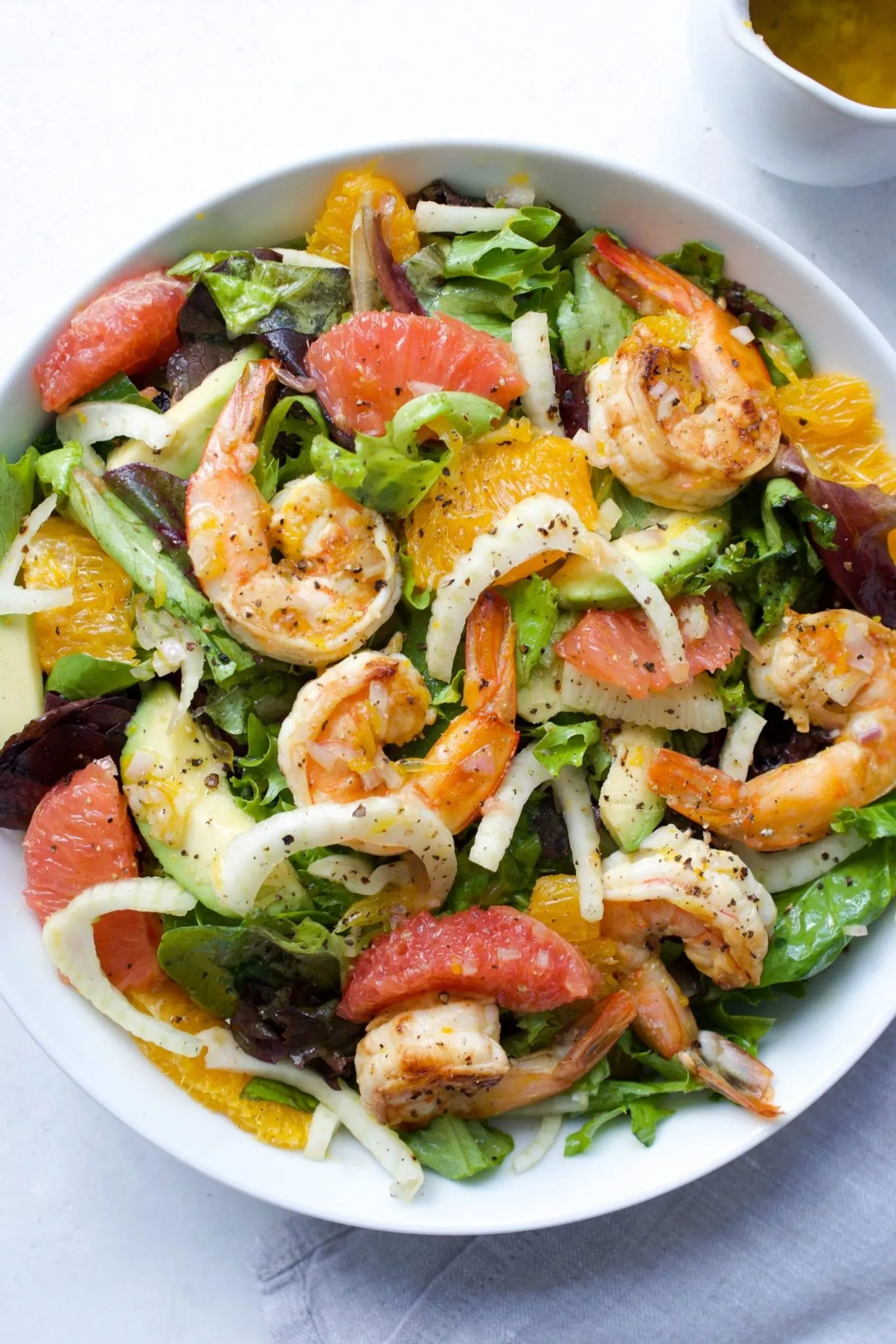Citrus Fish Salad with Black Bread