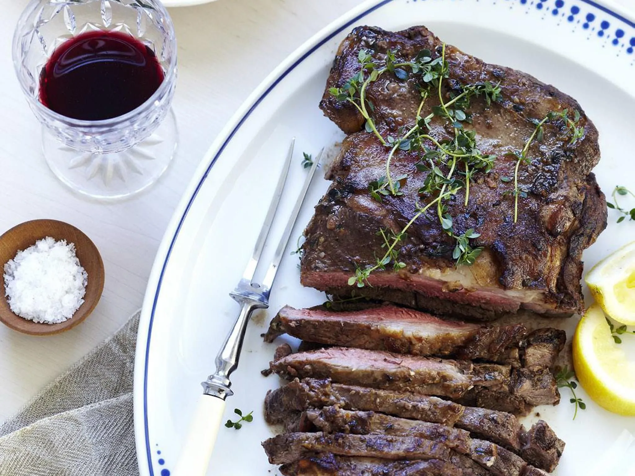 Citrus Garlic Butterflied Leg of Lamb