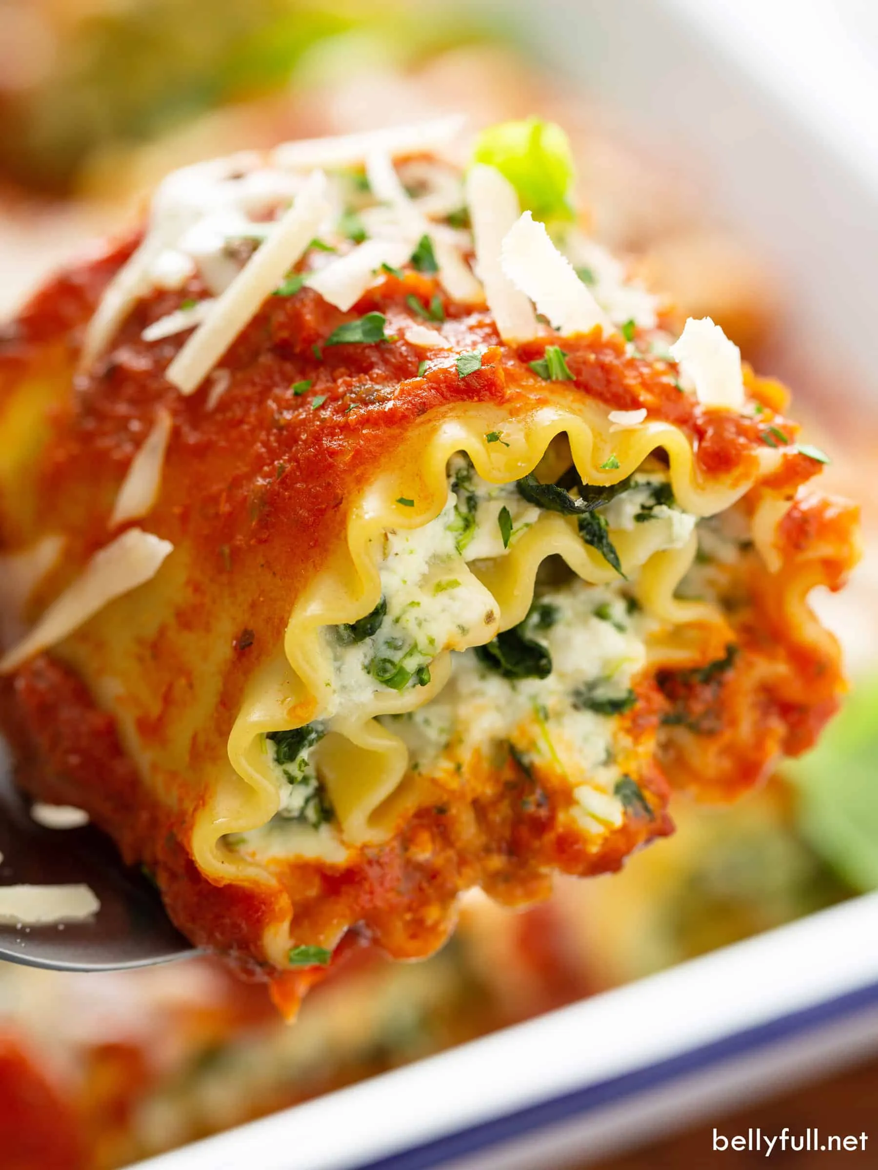 Clam Lasagna Roll Ups