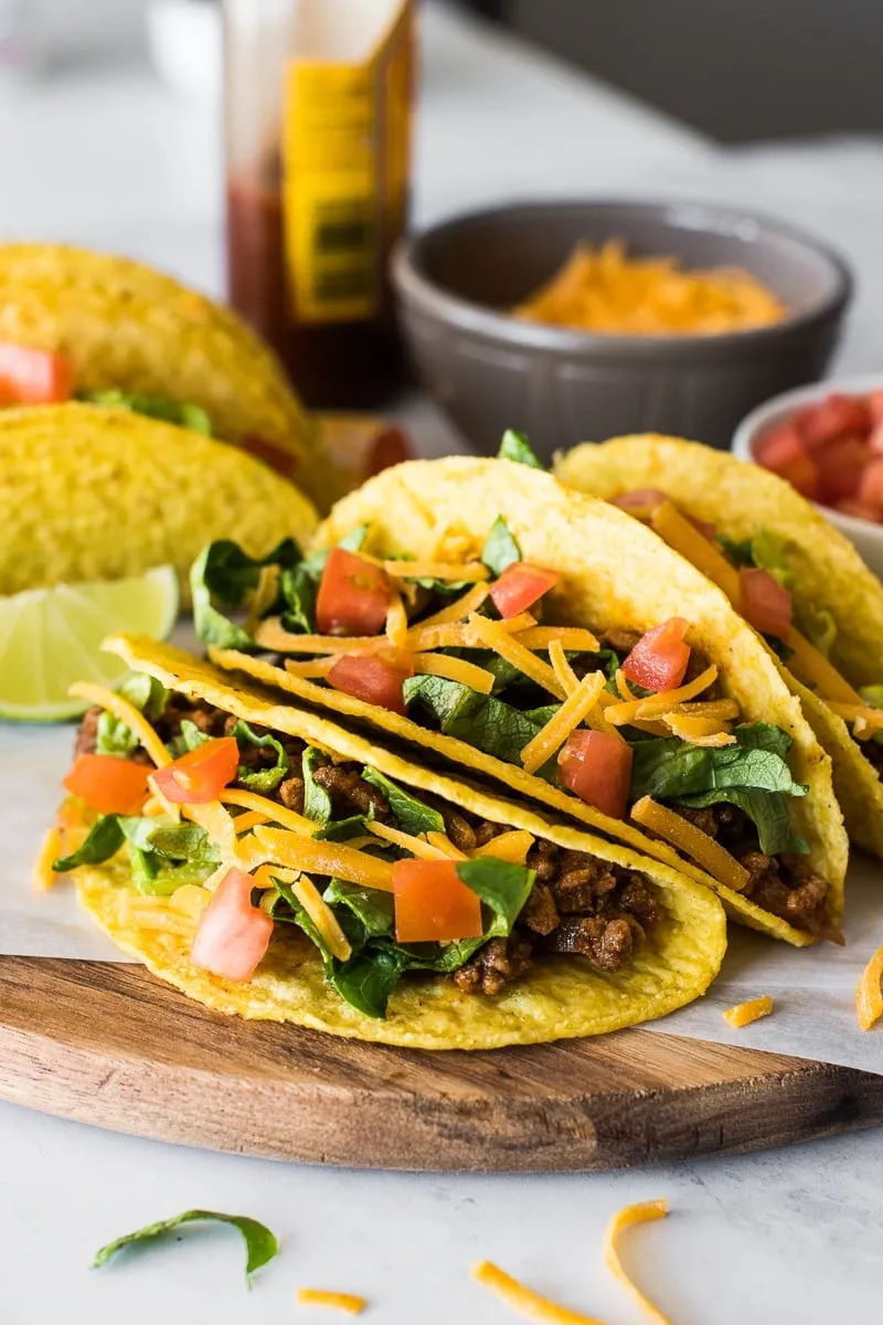 Classic Ground Beef Hardshell Tacos