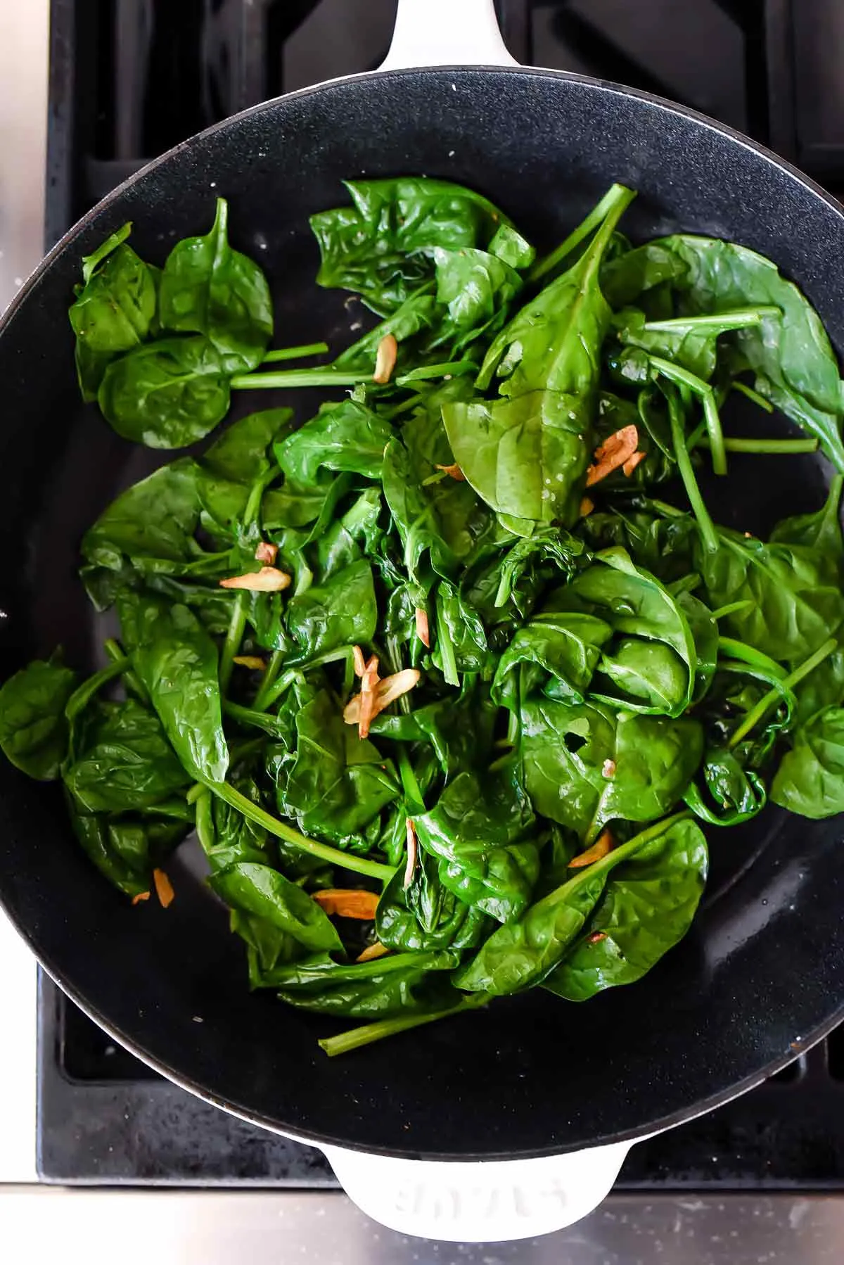 Clean Eating Garlic Spinach