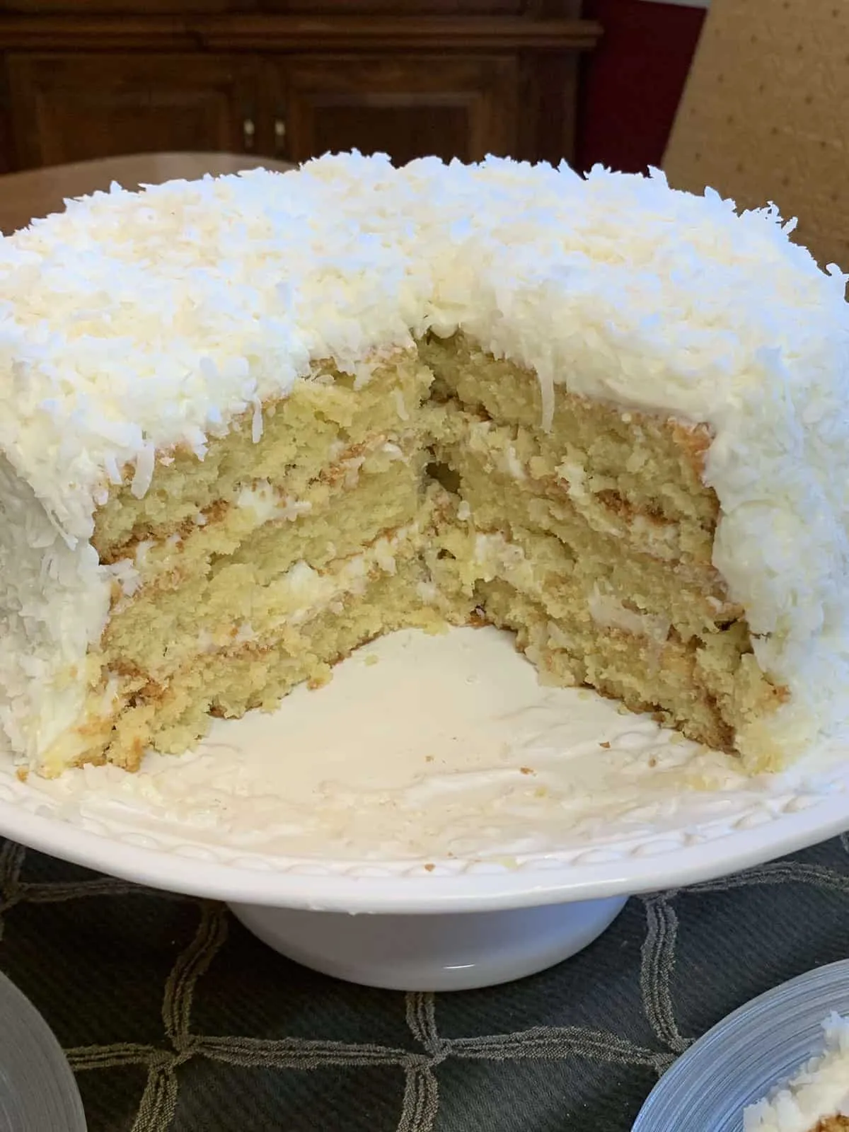 Coconut Almond Sheet Cake