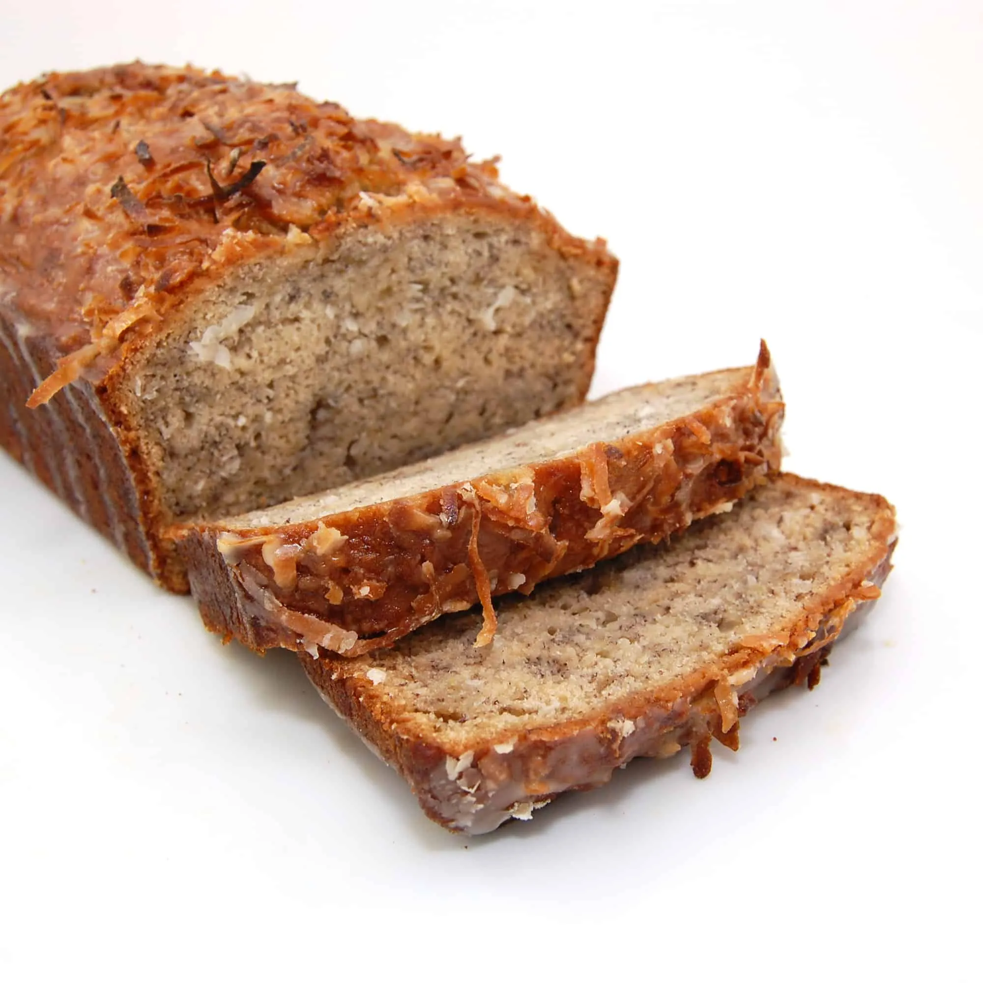 Coconut Banana Bread with Lime Glaze