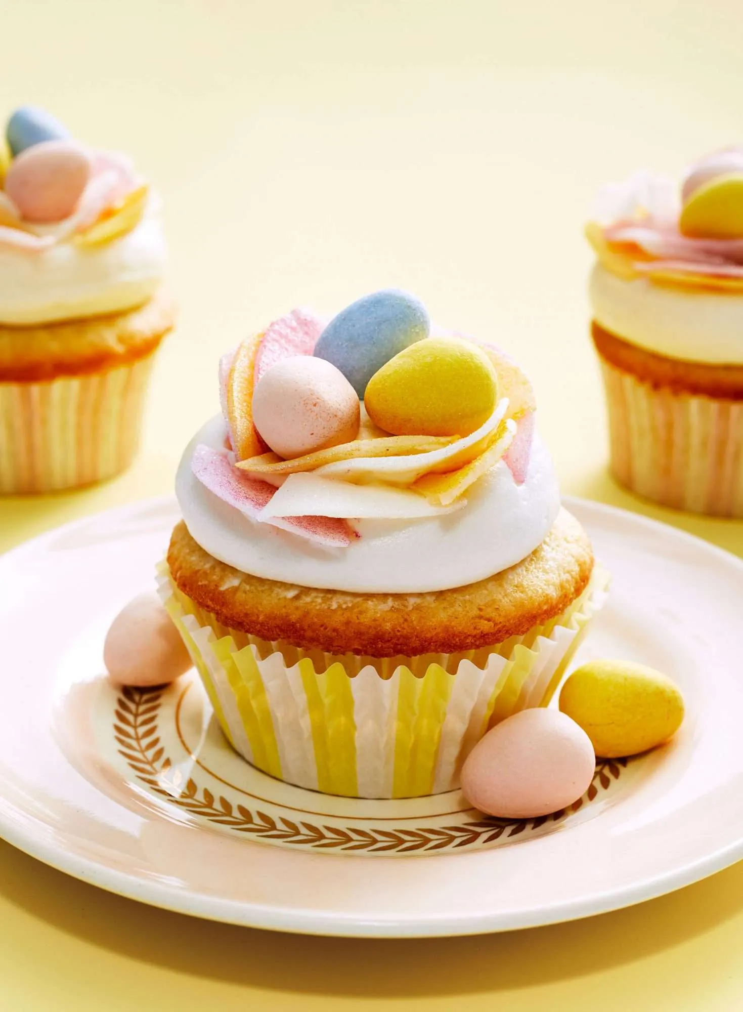 Coconut Cupcakes Bird Nest Cupcakes