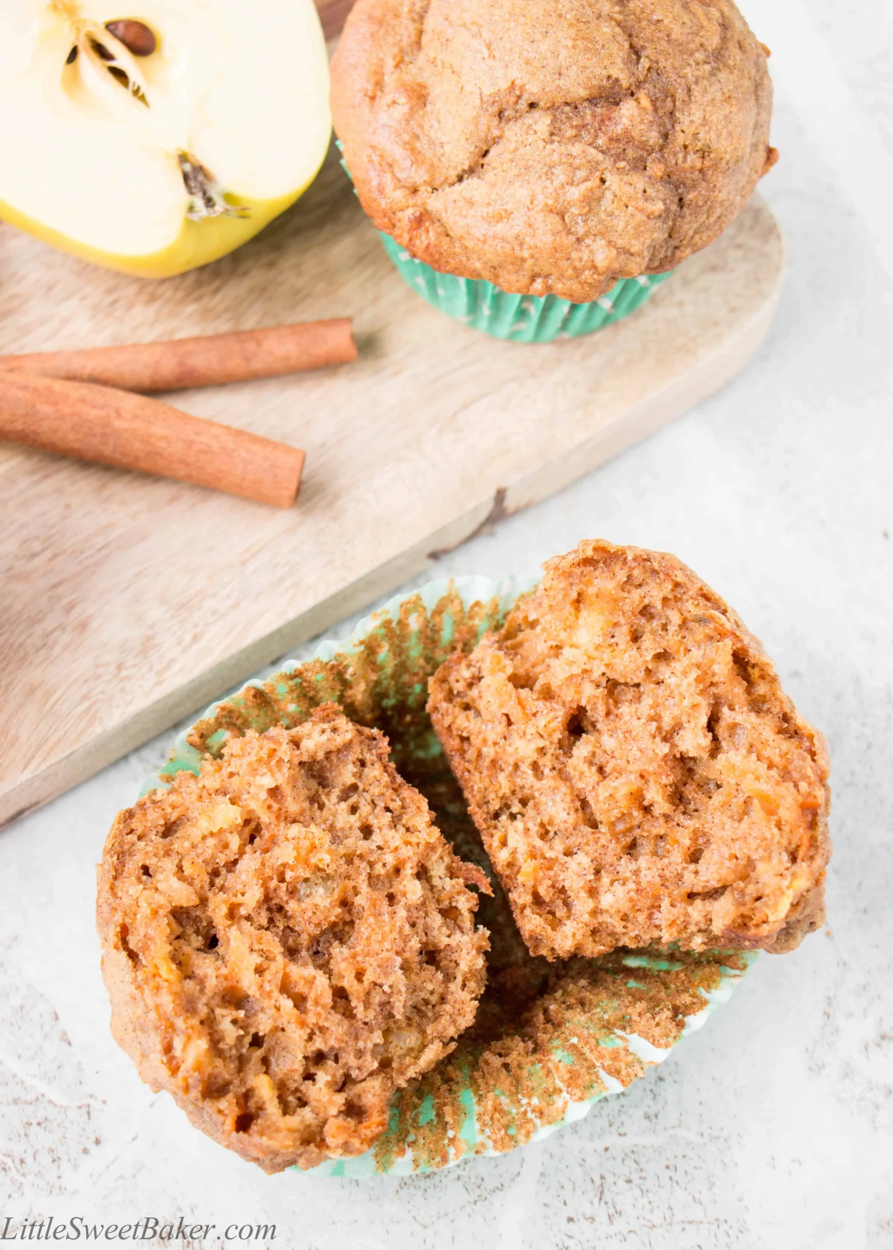 Coconut Flour Apple Carrot Muffins