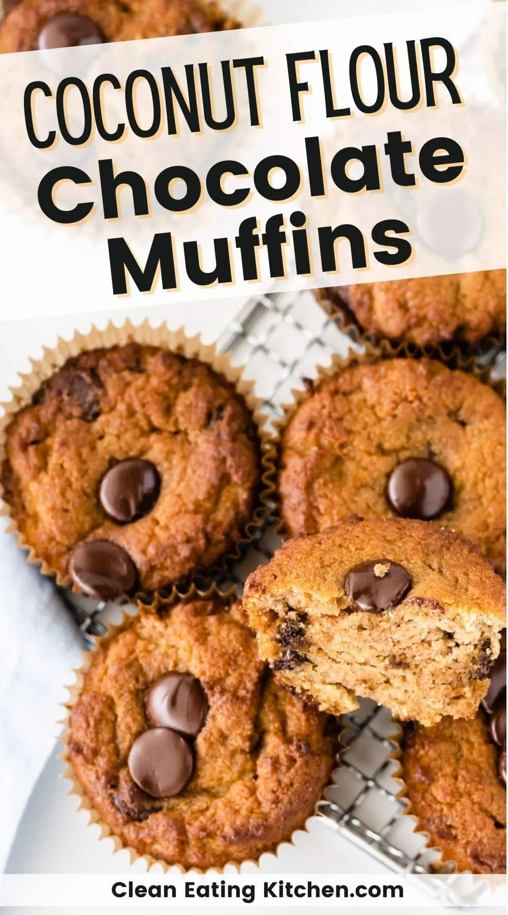Coconut Flour Chocolate Chip Muffins