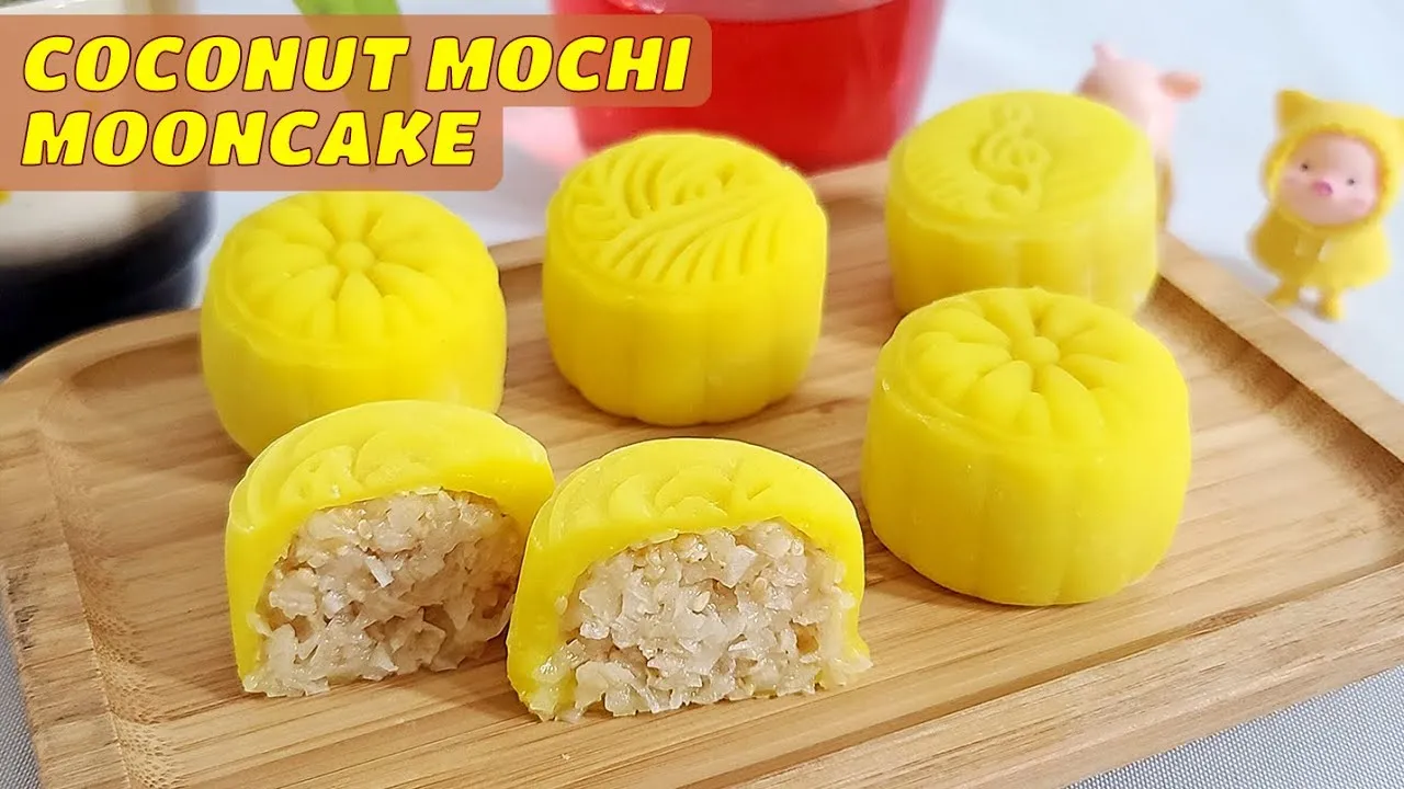 Coconut Mini Mochi Seashells