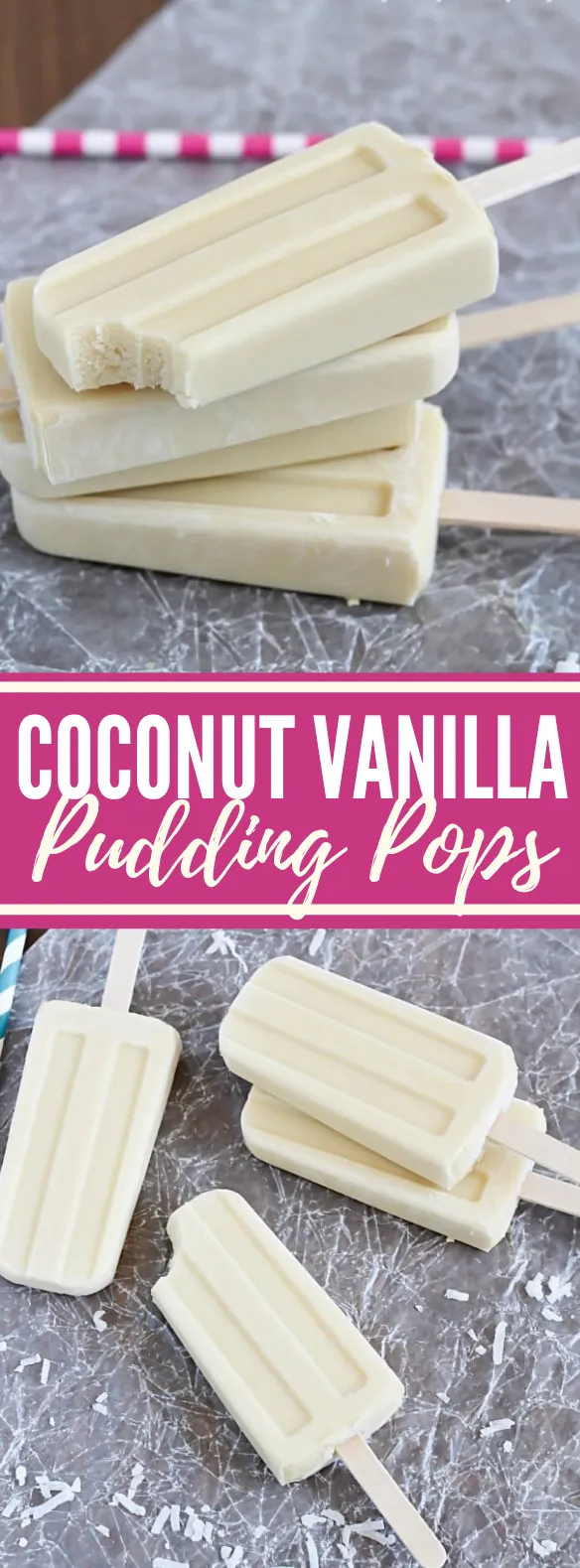Coconut Vanilla Pudding Pops