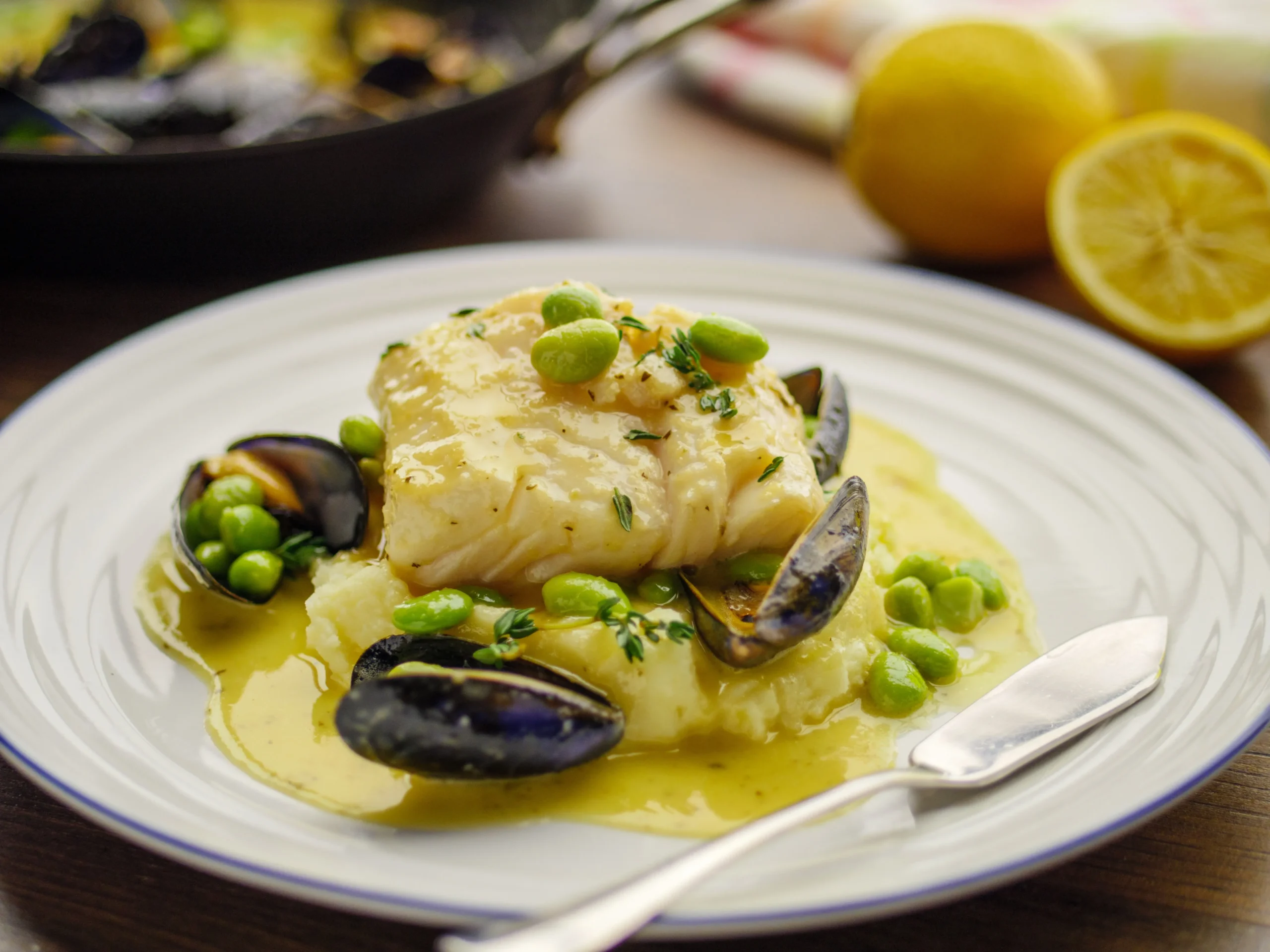 Cod Fillets with Mussels