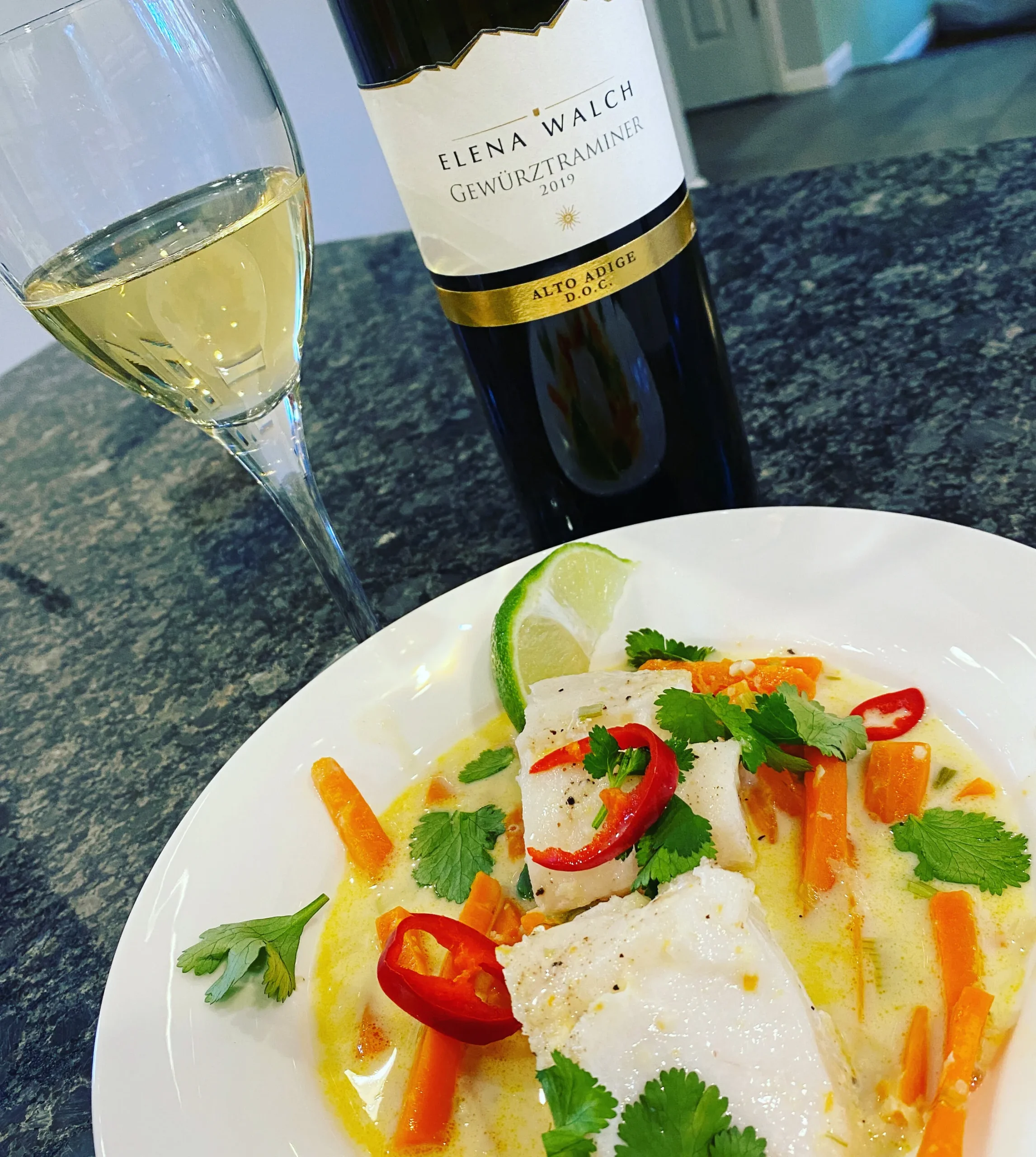 Cod with Coconut Mustard Broth