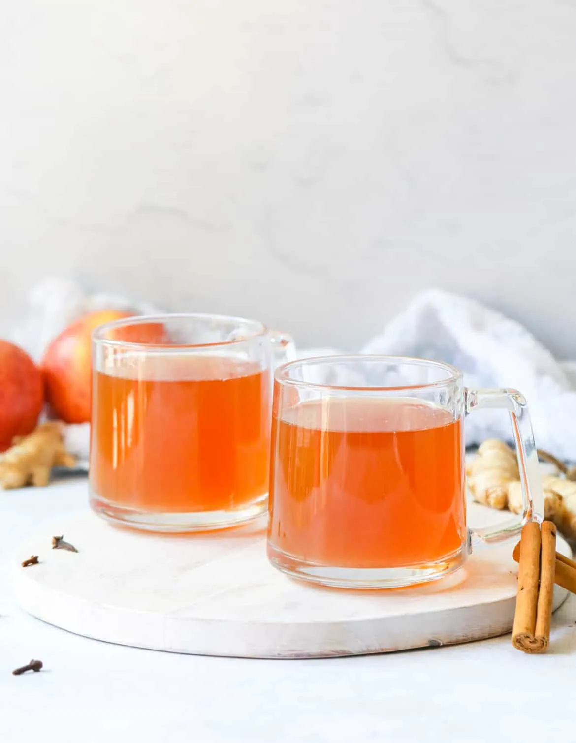 Cold Fighting Apple Ginger Tea