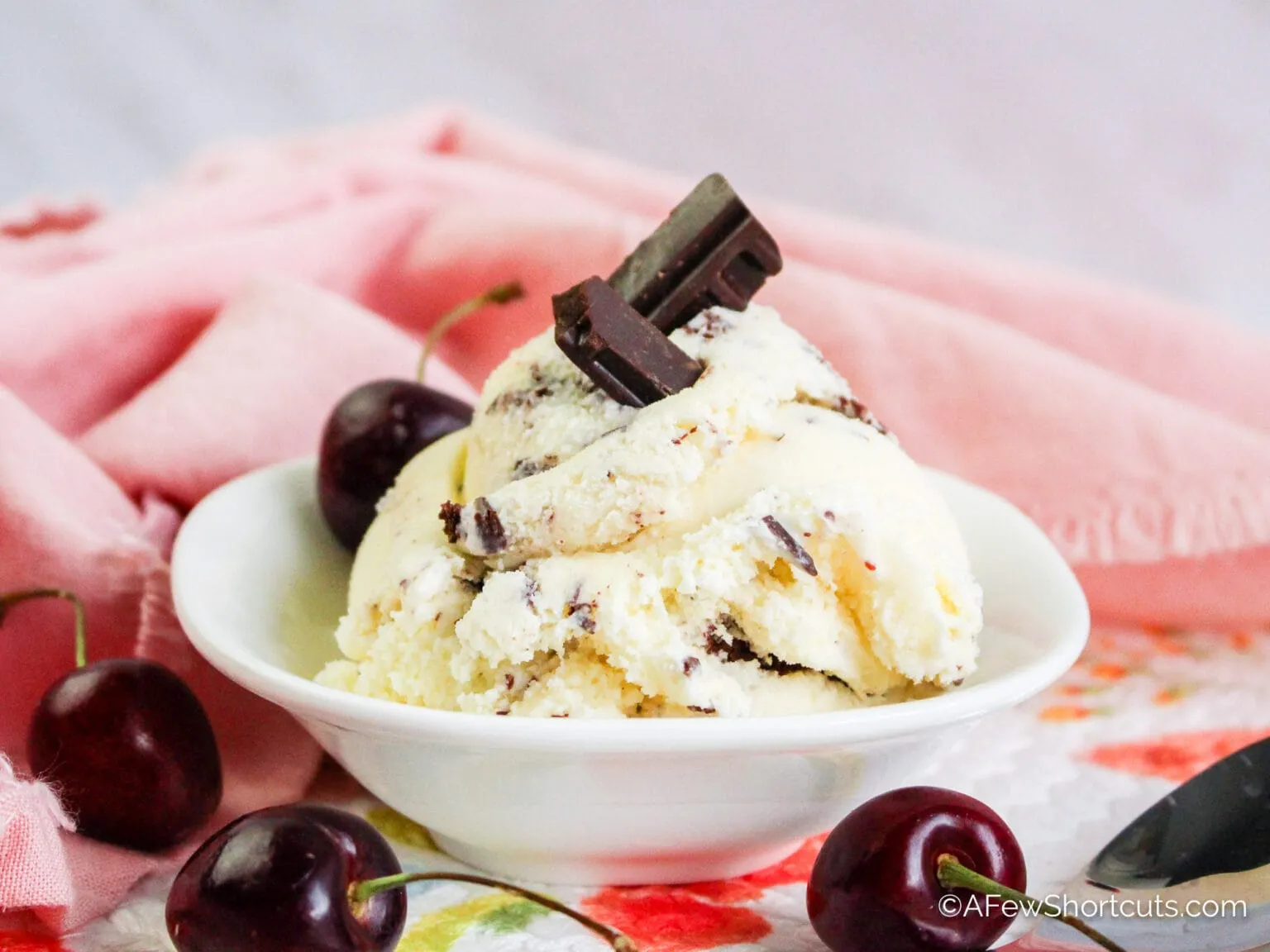 Copy Cat Ben & Jerry's Cherry Garcia No Churn Ice Cream