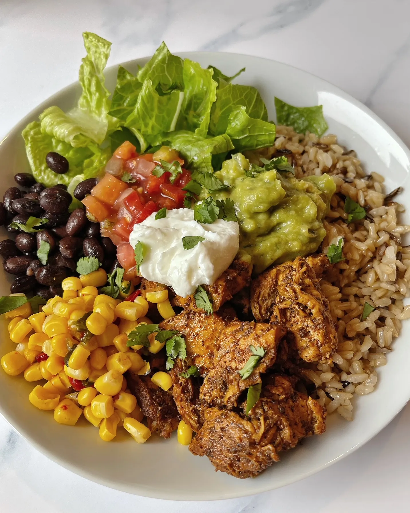 Copycat Chipotle Chicken Burrito Bowls