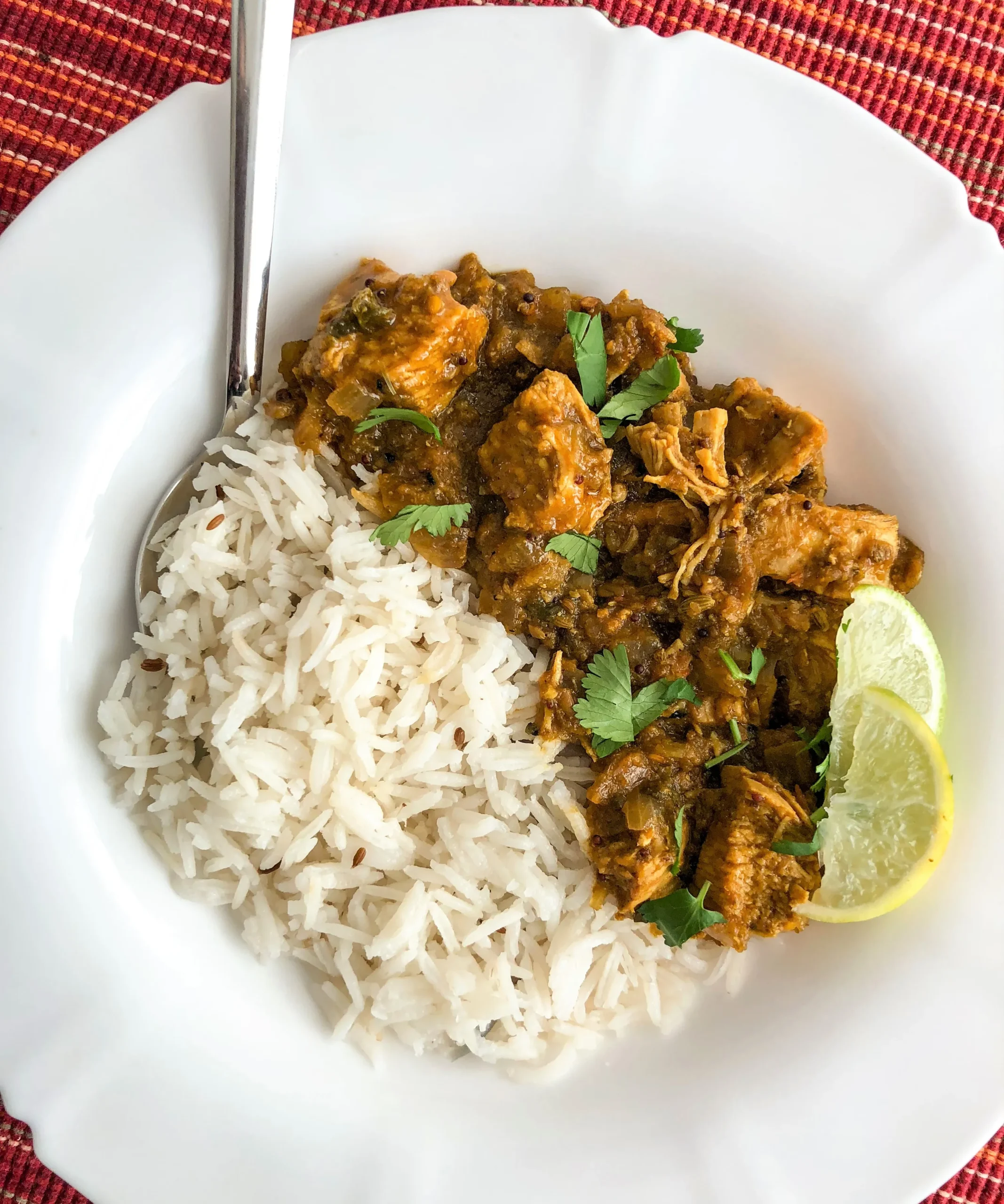 Coriander Chicken with Cilantro Rice