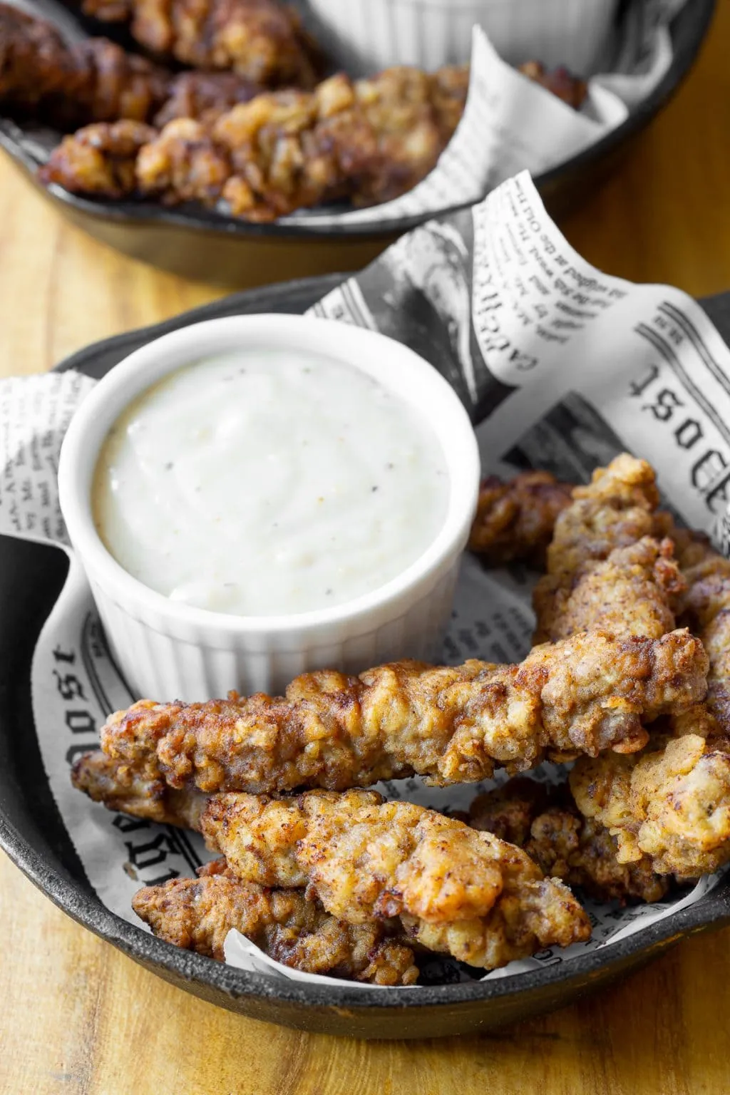 Country Fried Steak Fingers with Cream Gravy
