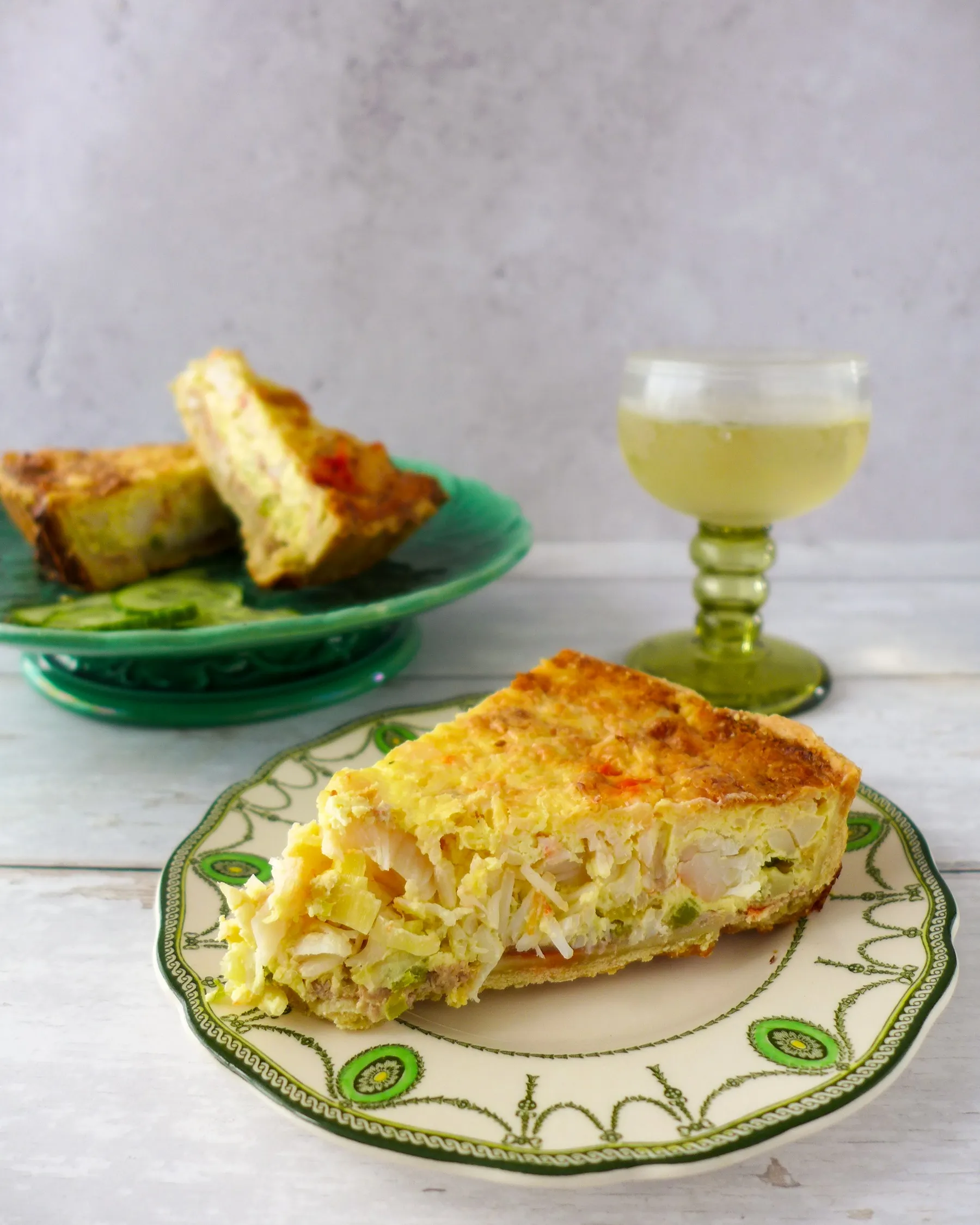 Crab and Leek Tart