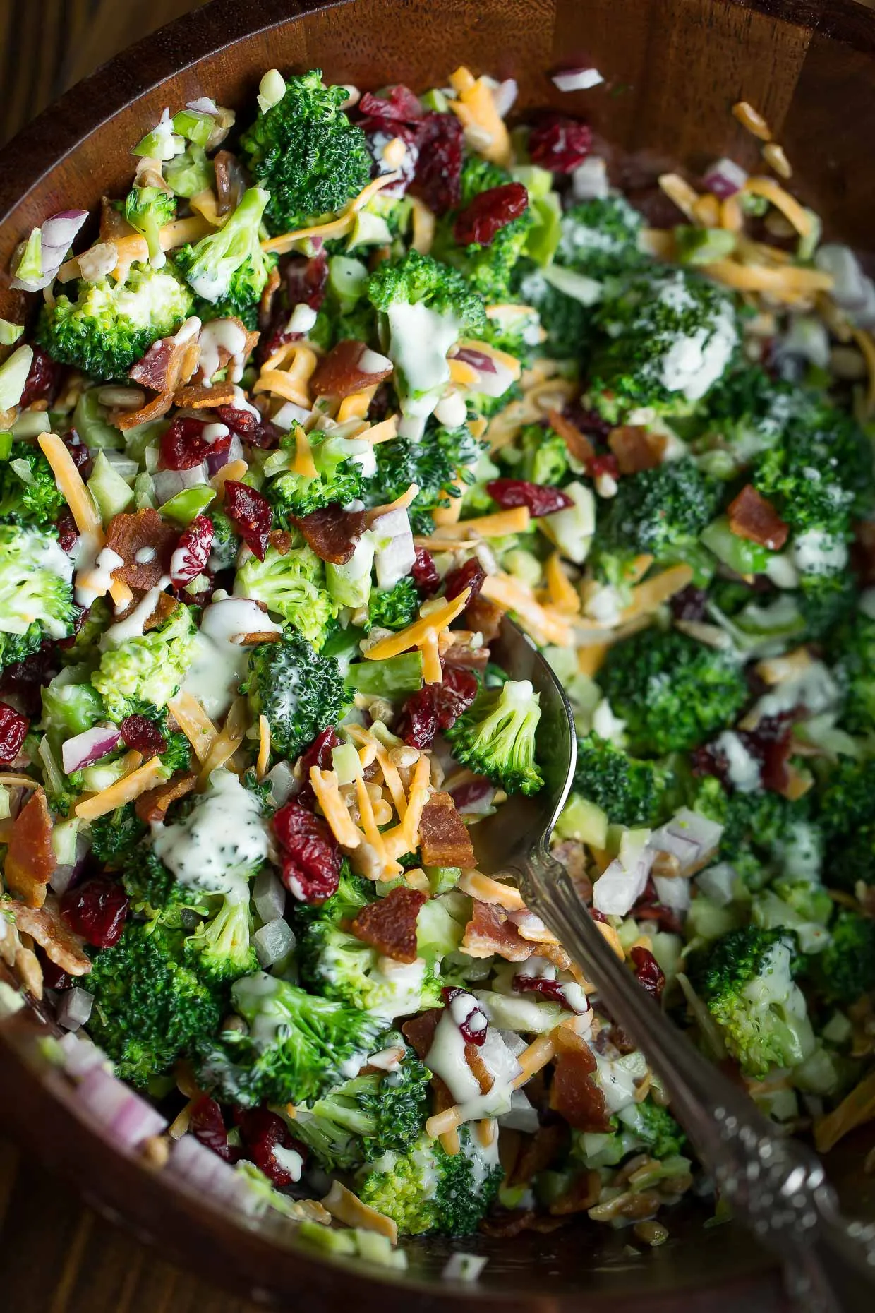 Cranberry Bacon Broccoli Salad