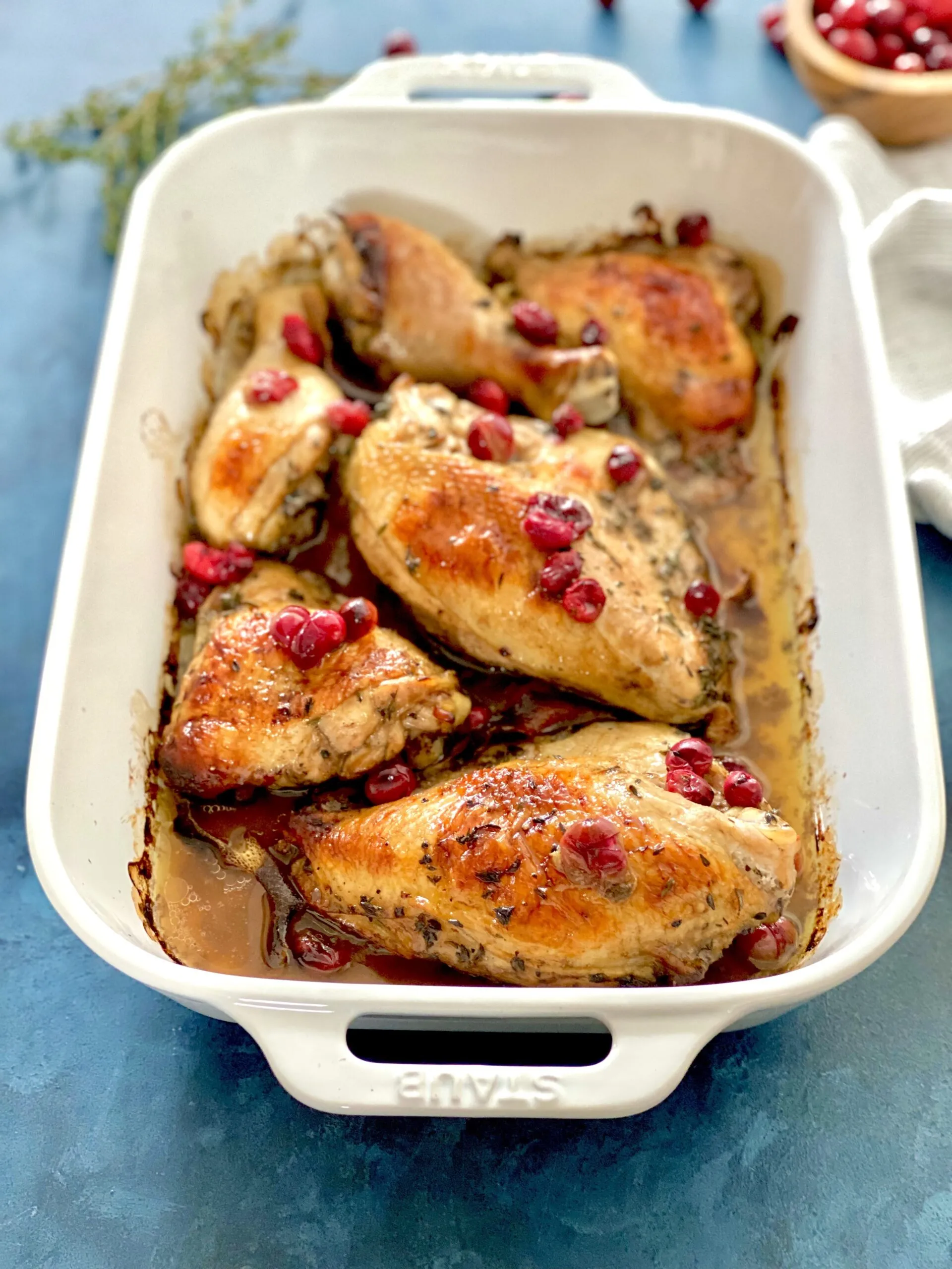 Cranberry Balsamic Sheet Pan Chicken Prep Ahead