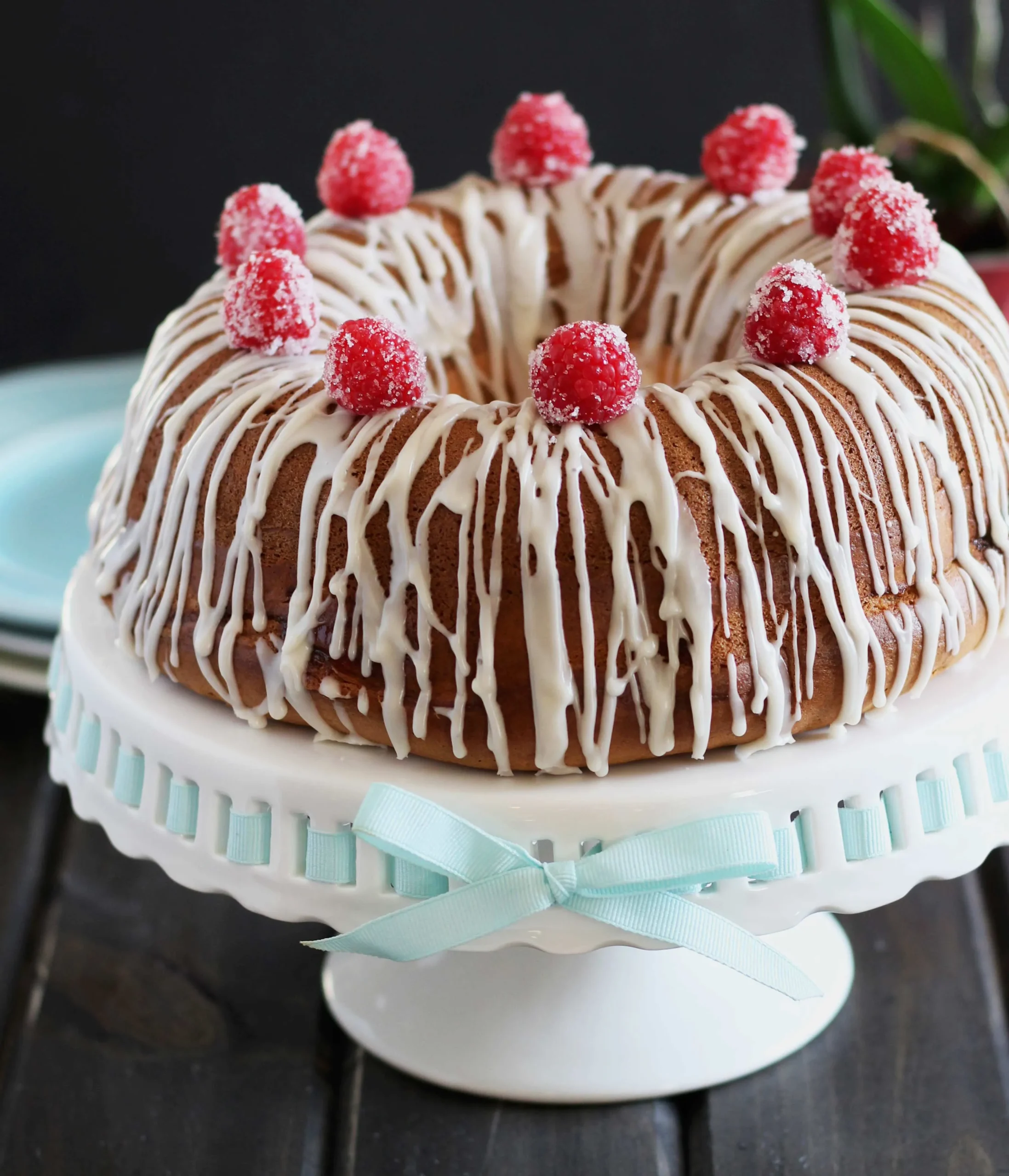 Cream Cheese and Raspberry Coffee Cake