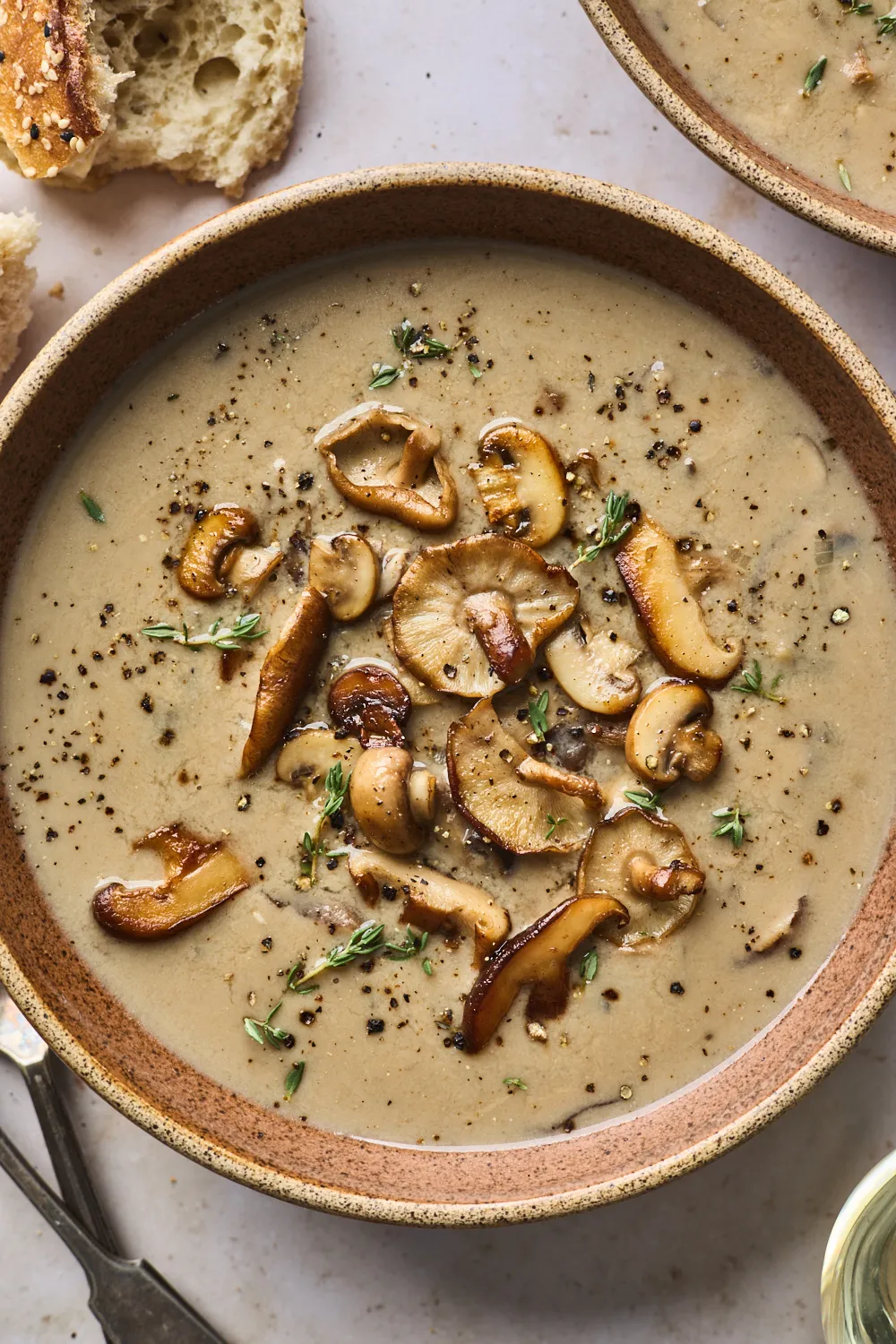 Cream of Quinoa Mushroom Soup