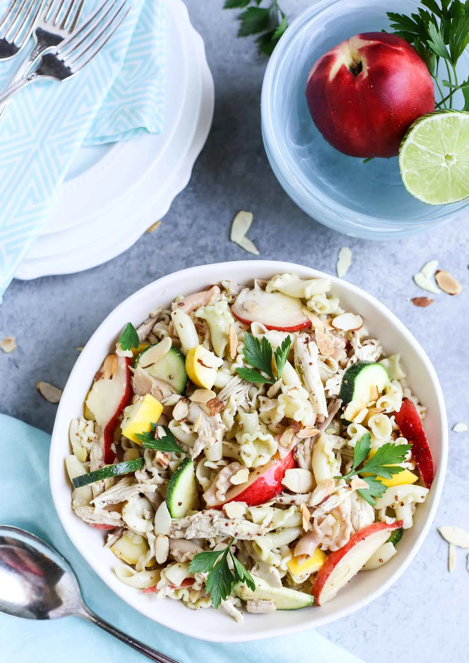 Creamy Chicken Salad with Nectarines