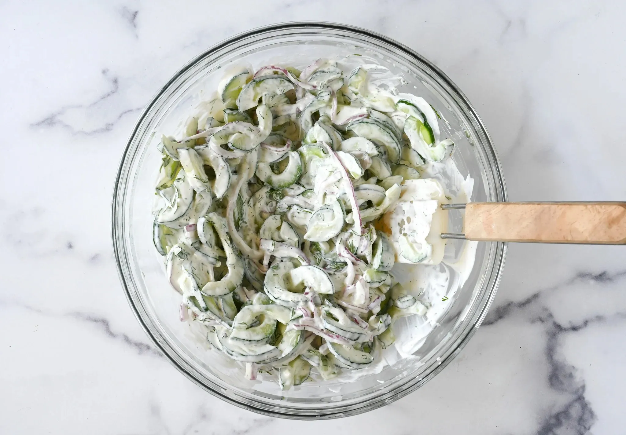 Creamy Cucumber Salad by Friend Patty Robison