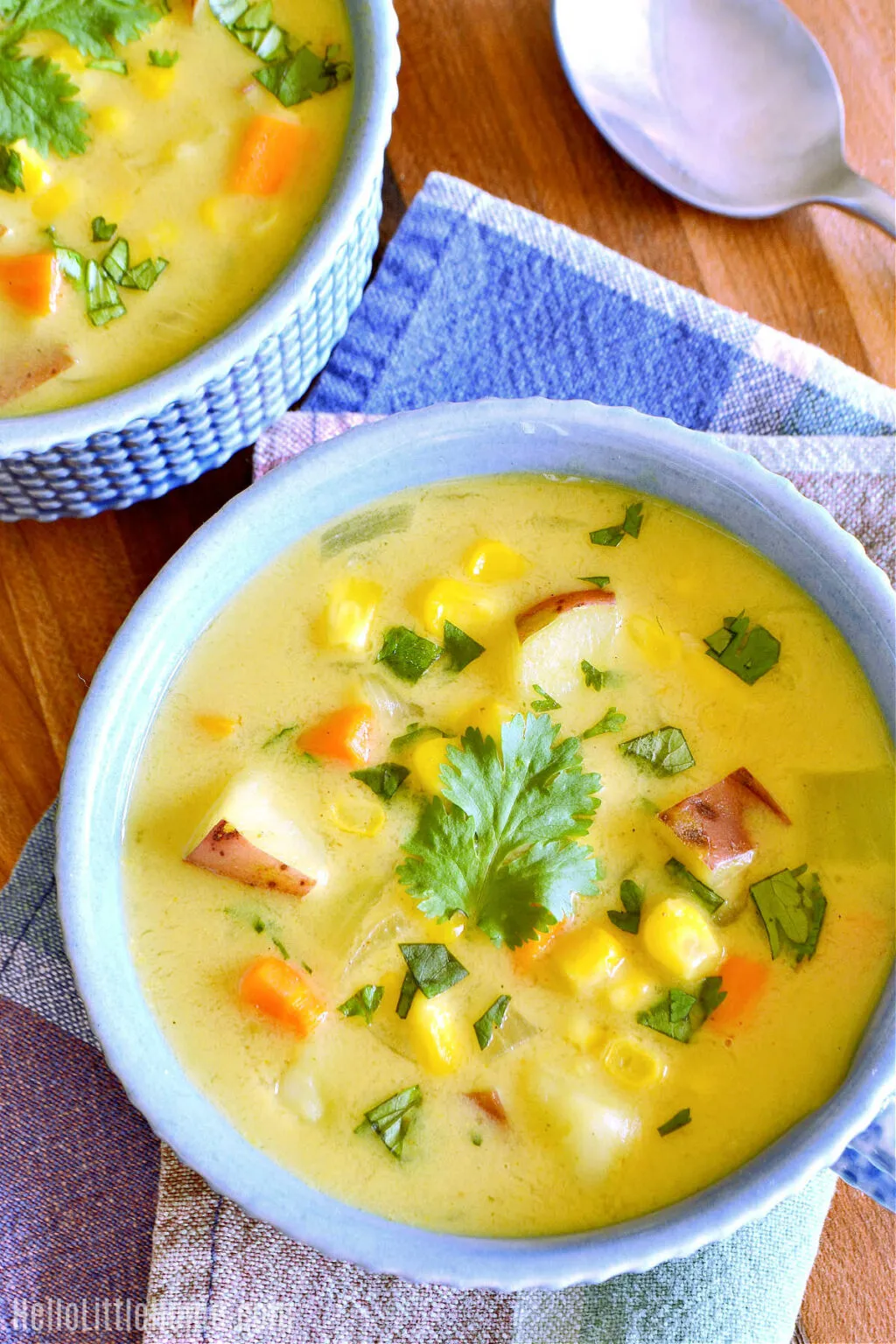 Creamy Curried Corn and Coconut Chowder