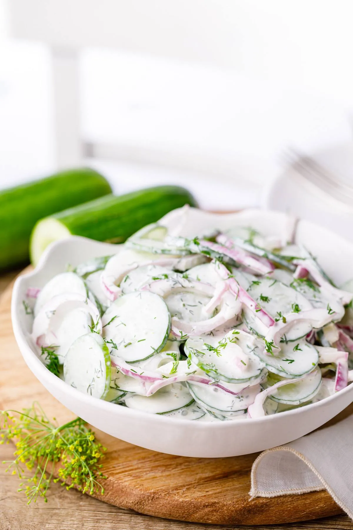 Creamy Dill Cucumber Salad