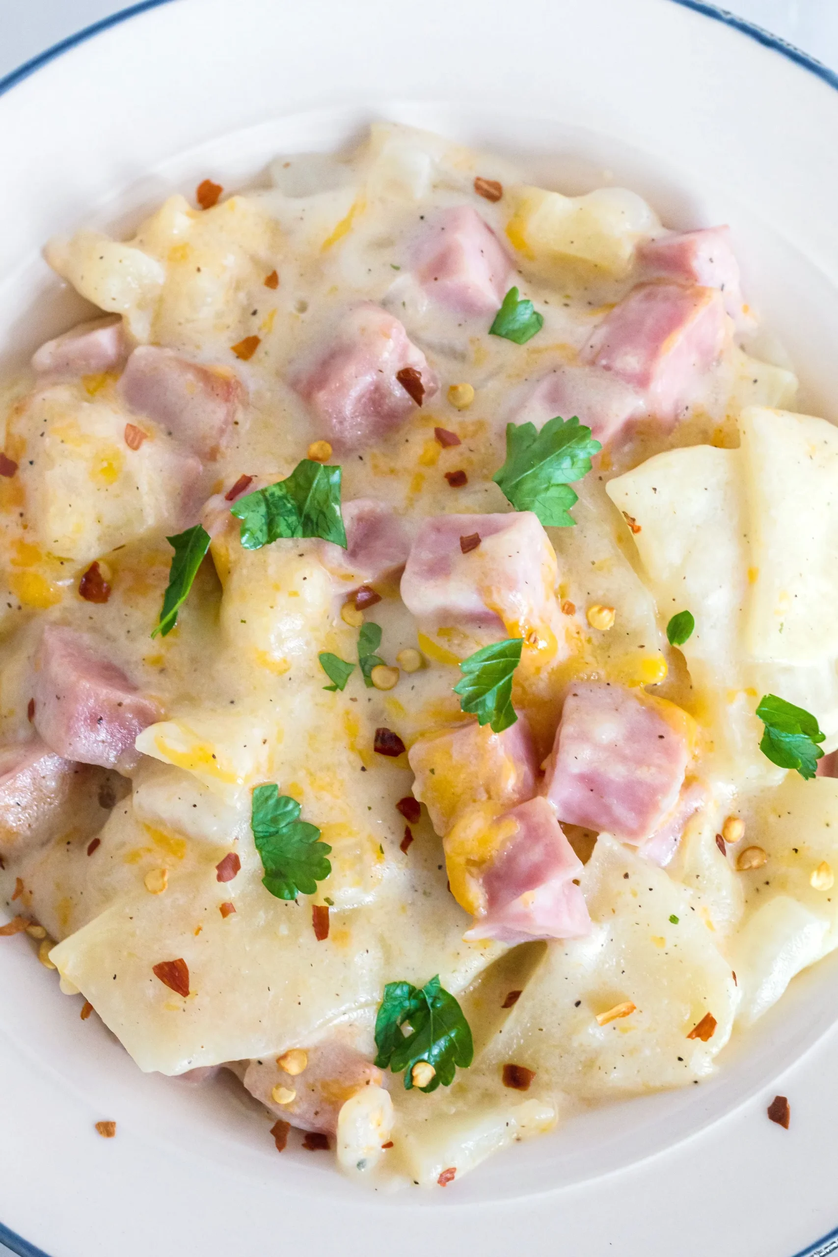 Creamy Ham and Scallop Potatoes