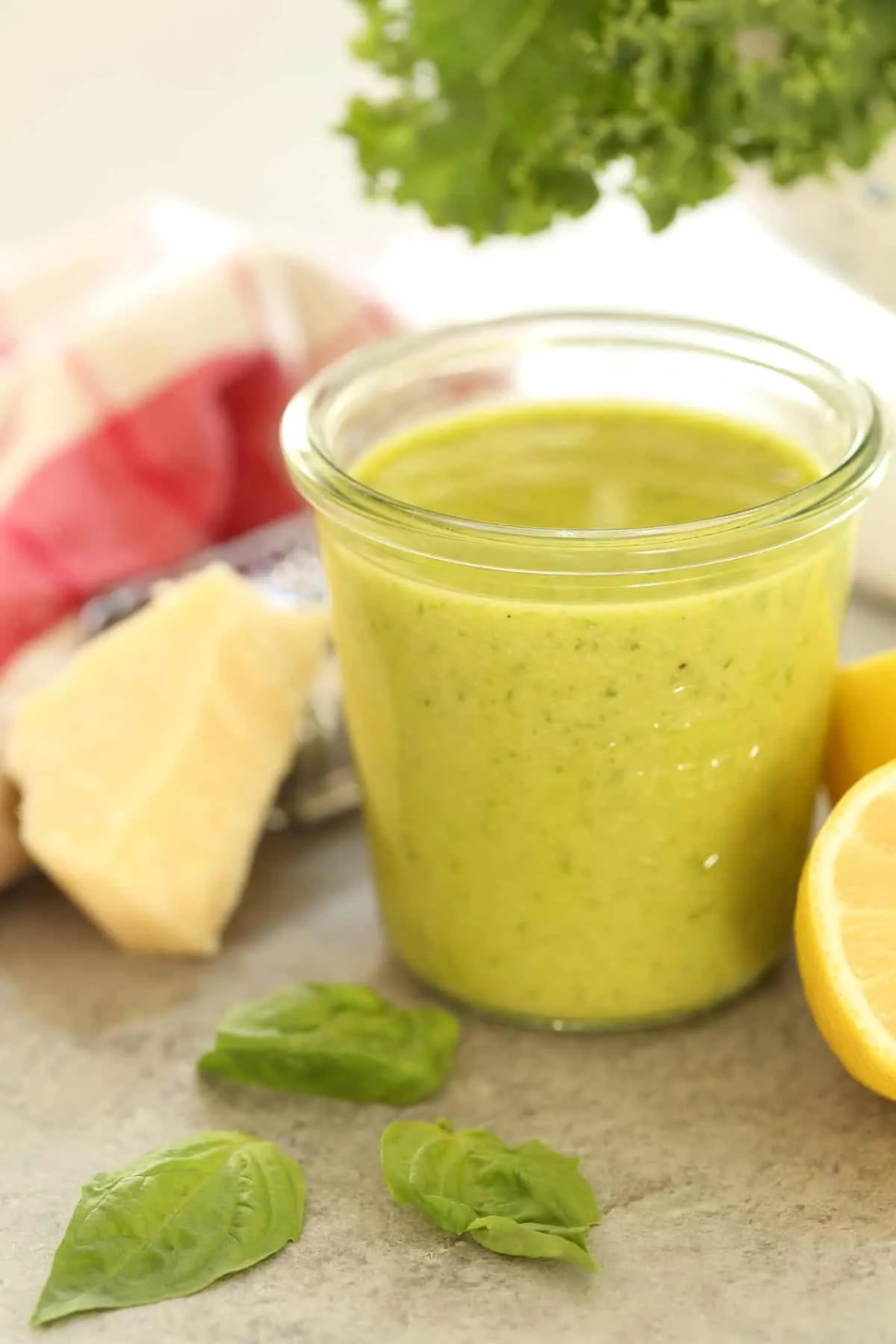 Creamy Lemon Basil Dressing