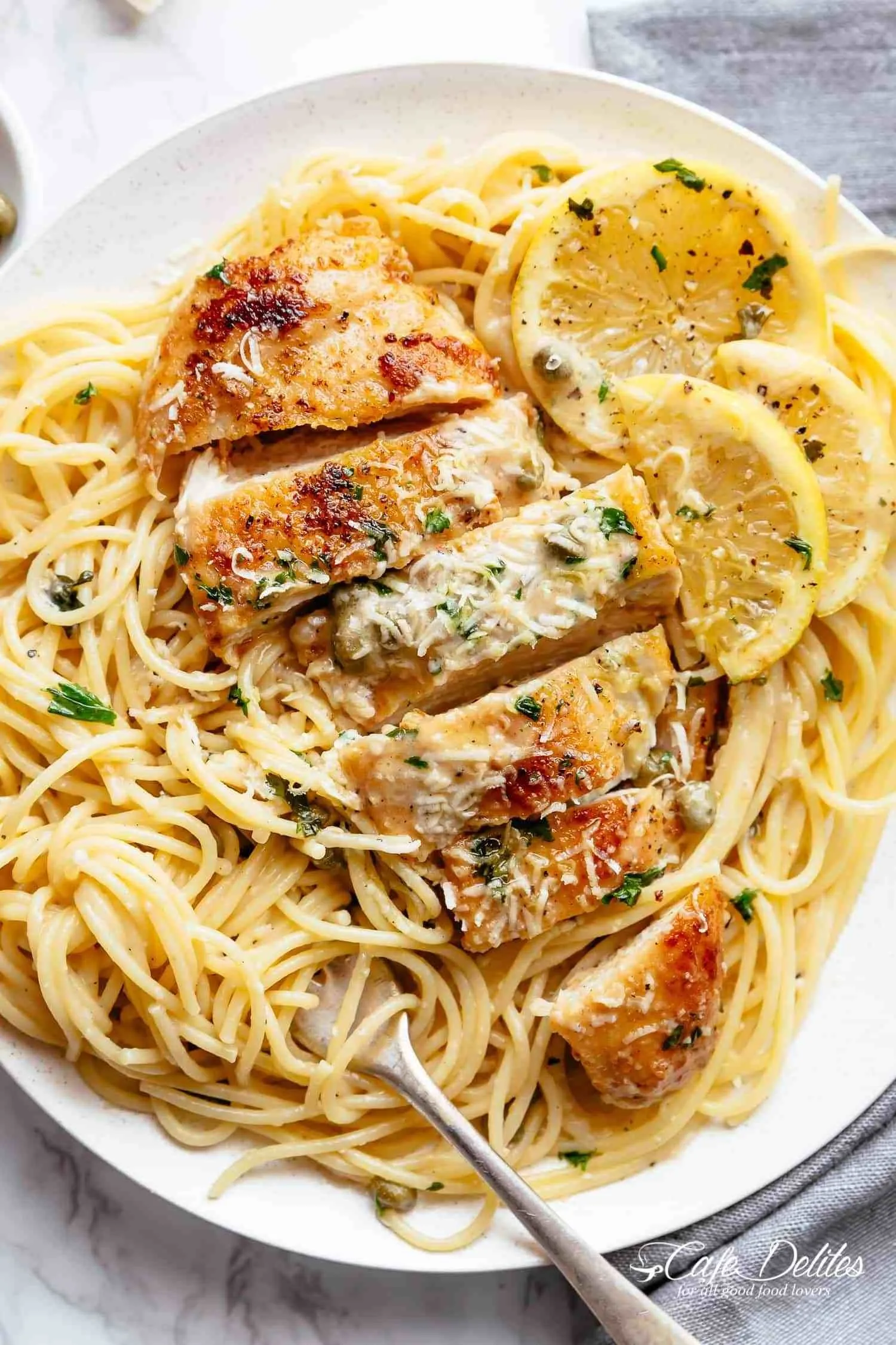 Creamy Lemon Parmesan Chicken Piccata