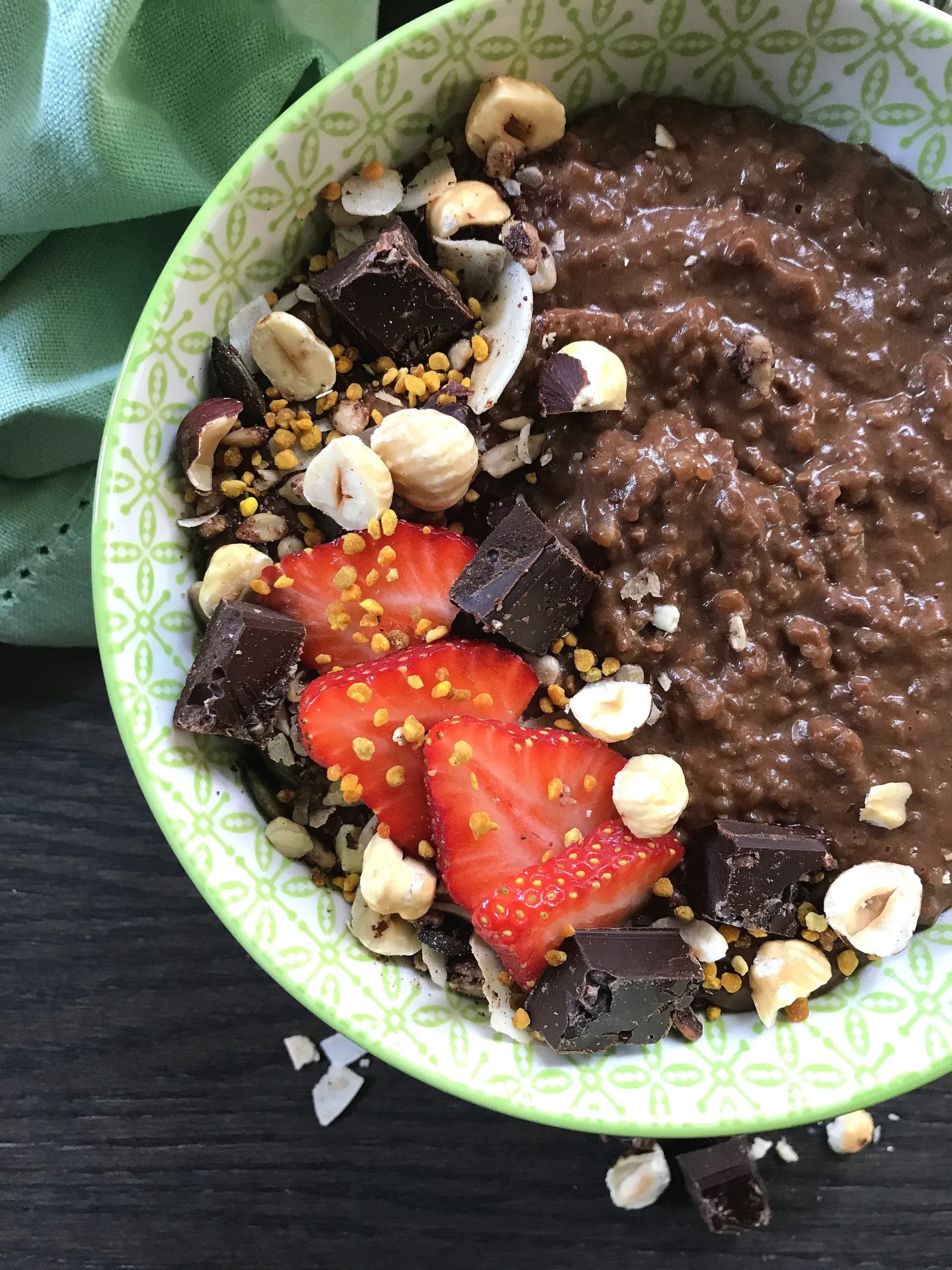 Creamy Nutella Porridge for Breakfast