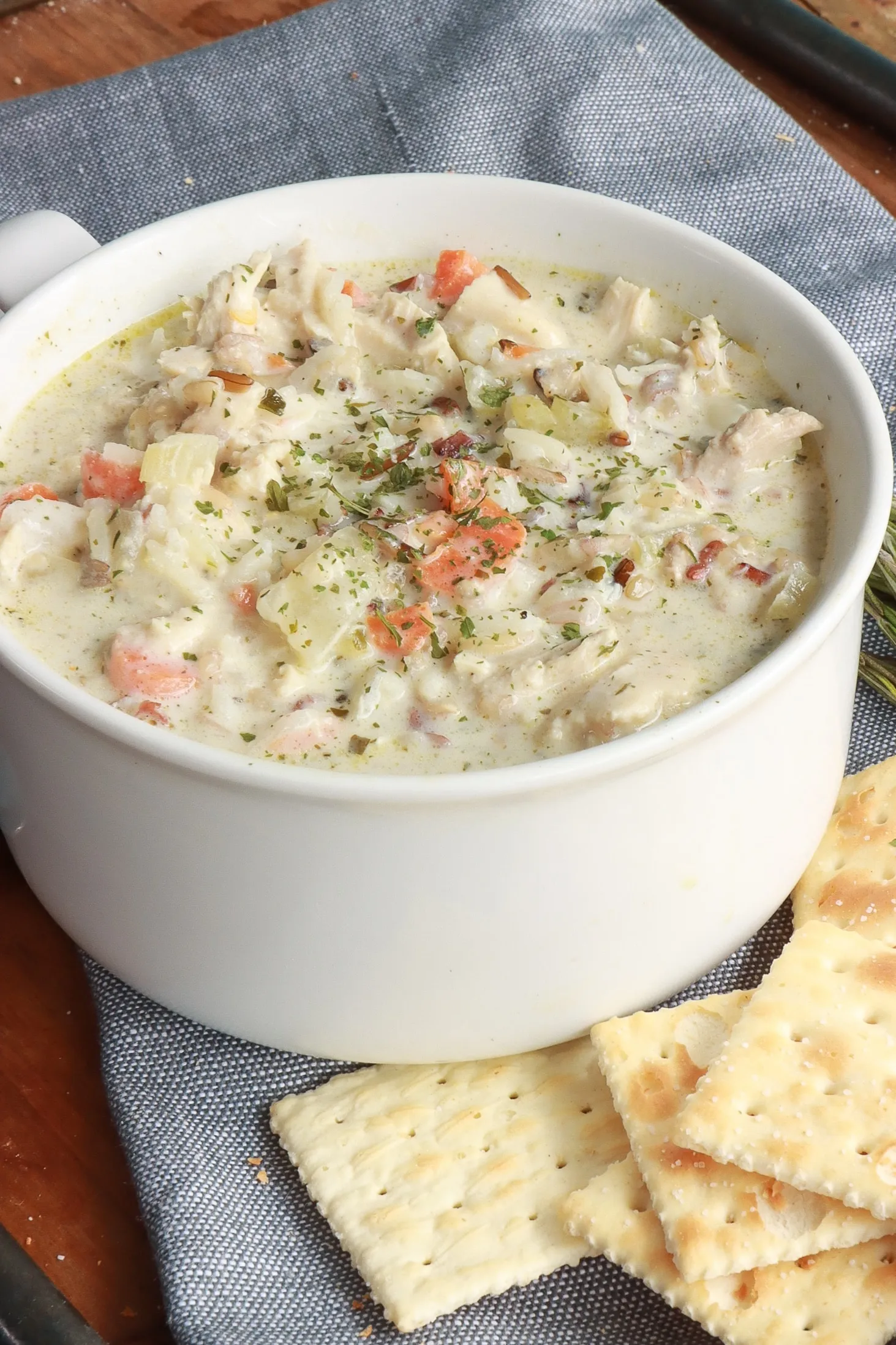 Creamy Turkey Rice Soup