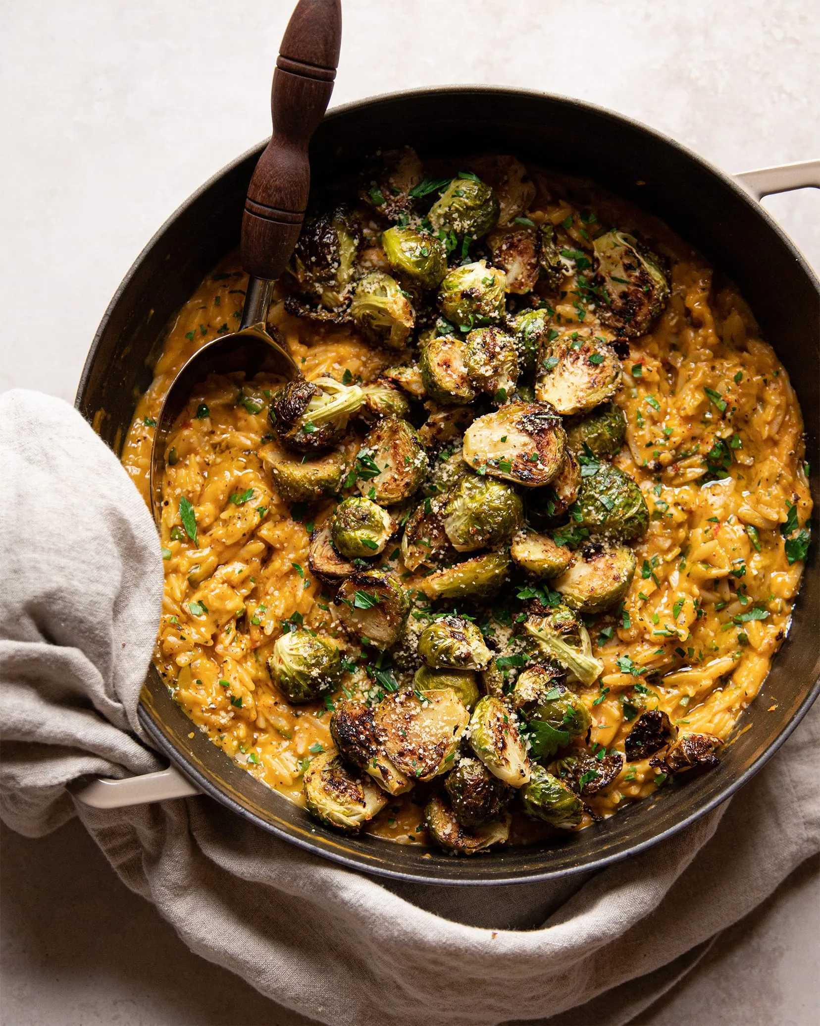 Creamy Vegan Orzo Risotto