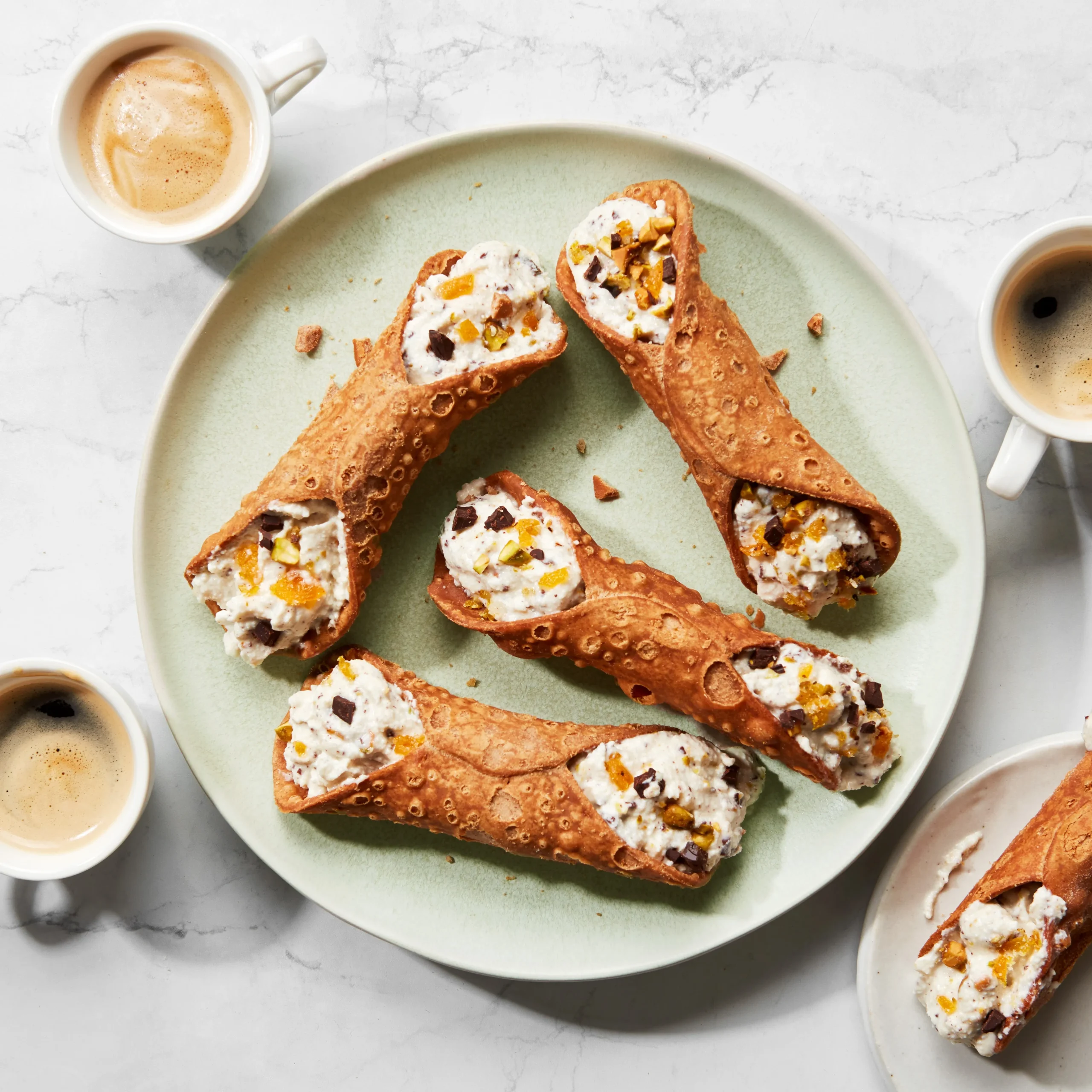 Creole Cream Cheese Cannoli Chocolate Orange Ginger