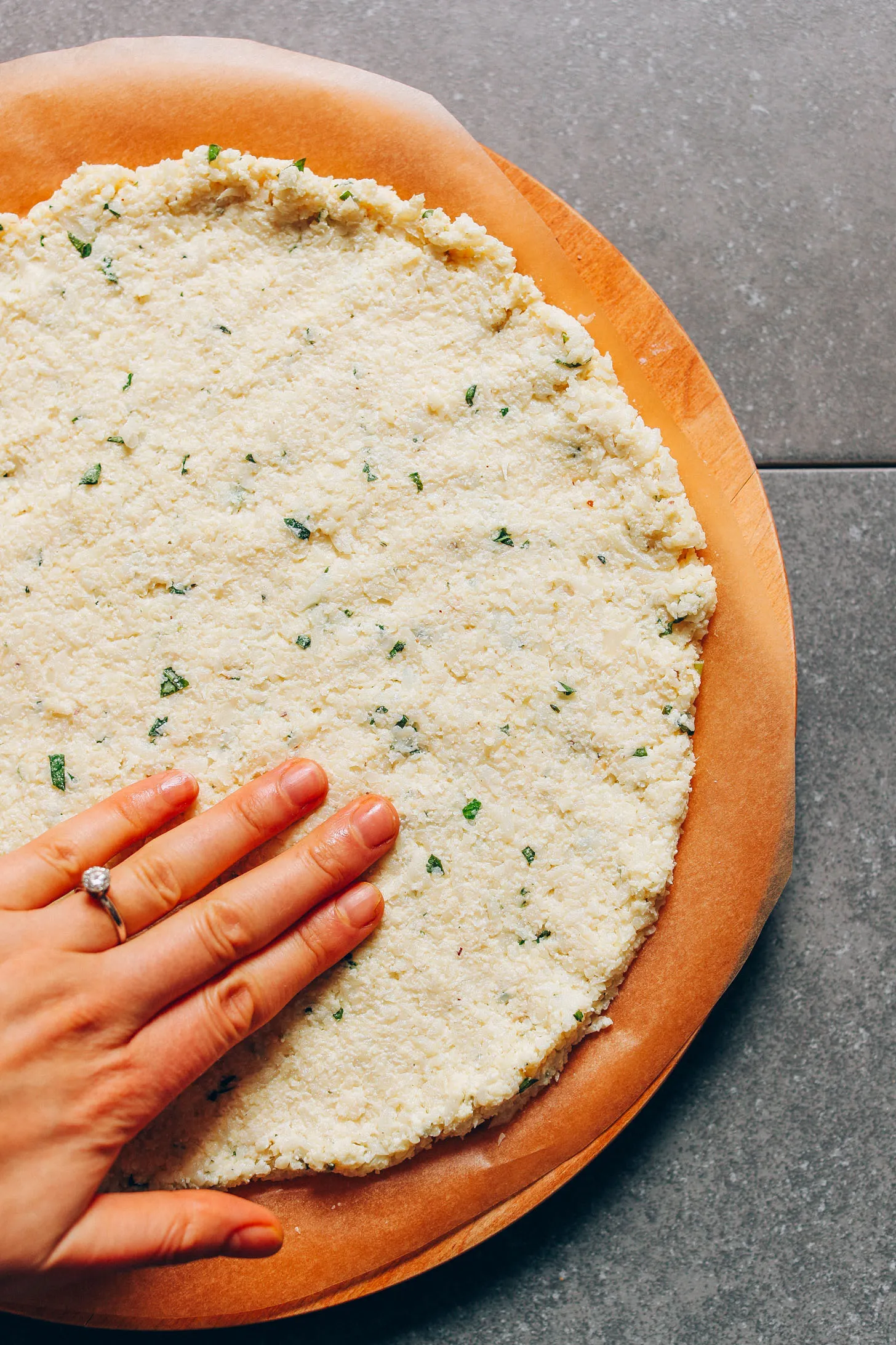 Crispy Cauliflower Vegan Pizza Crust