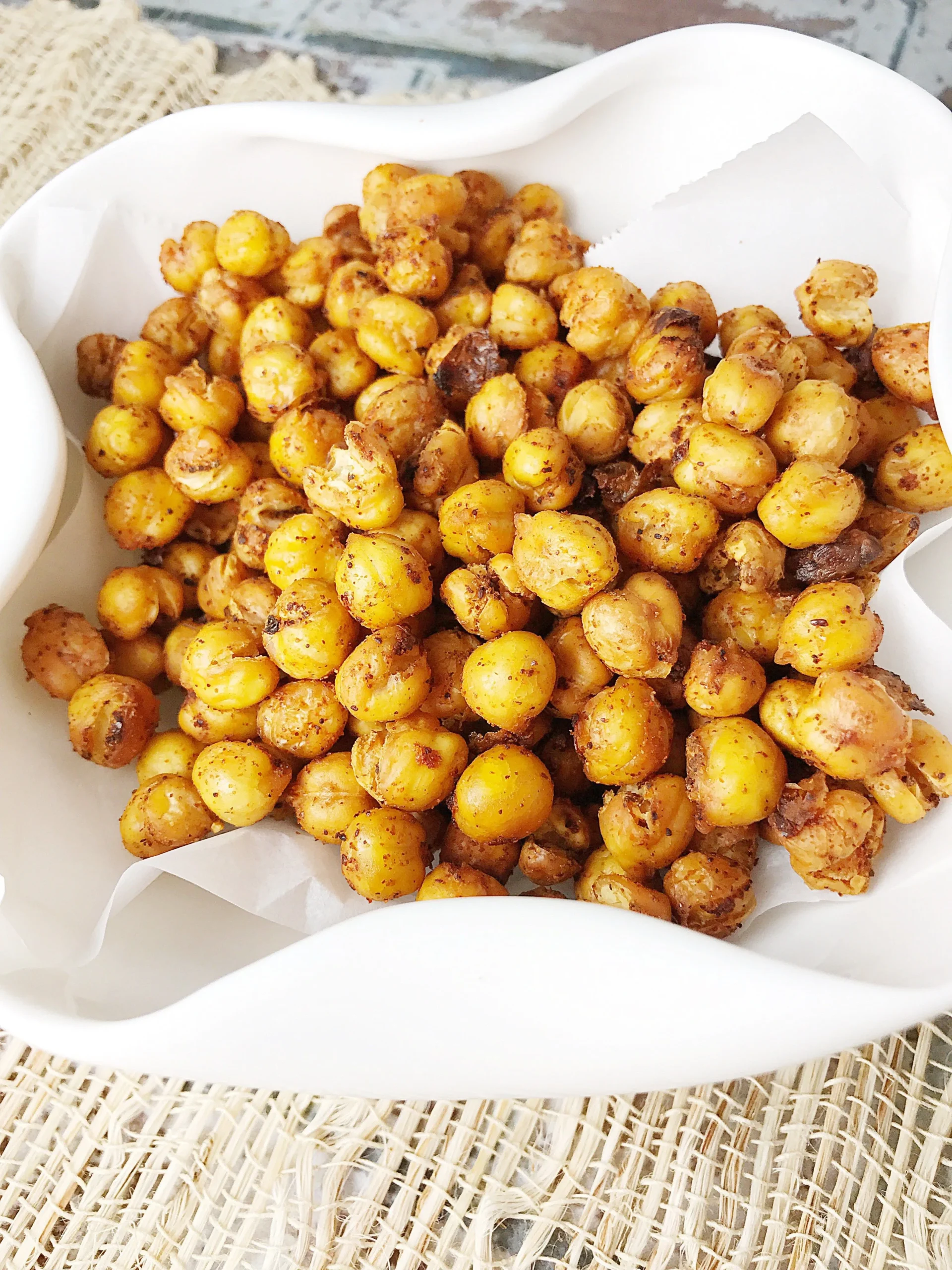 Crispy Chickpeas Mint Cayenne