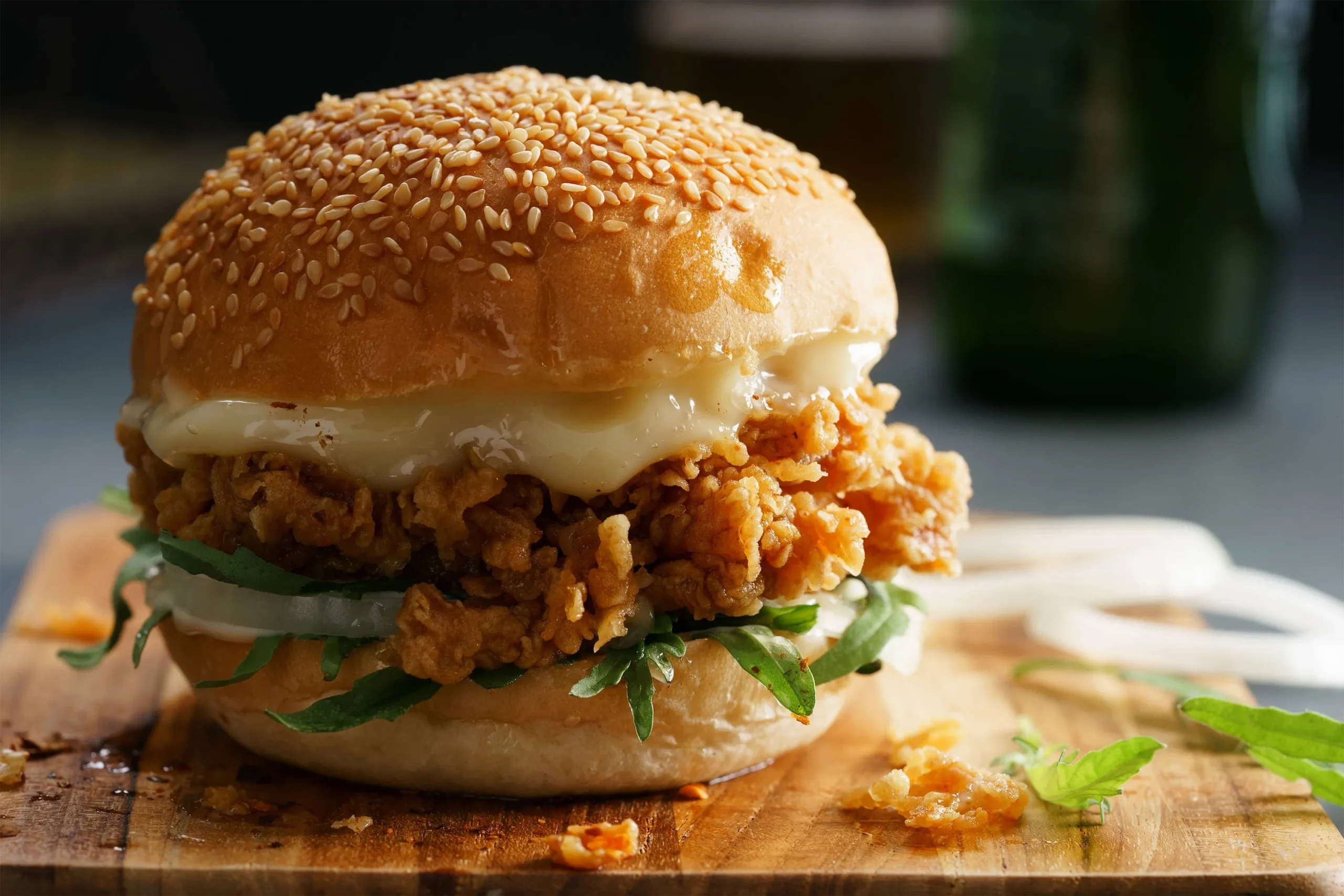 Crispy Fried Chicken Burger
