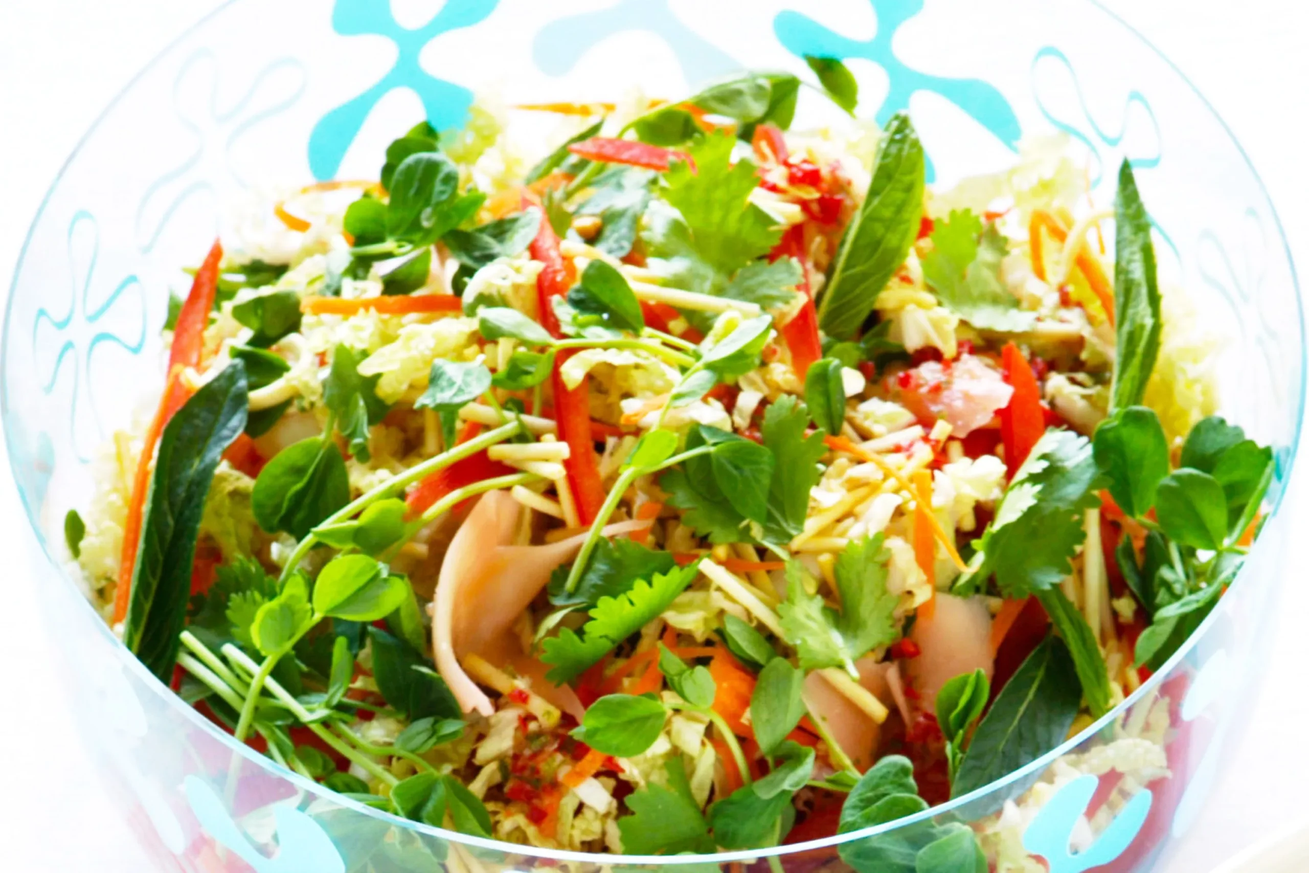 Crispy Oriental Greens Salad