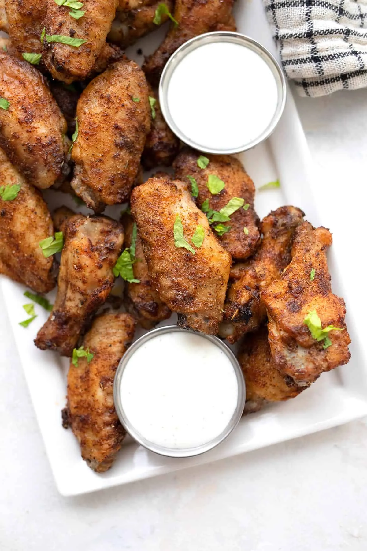 Crispy Oven Baked Cajun BBQ Wings