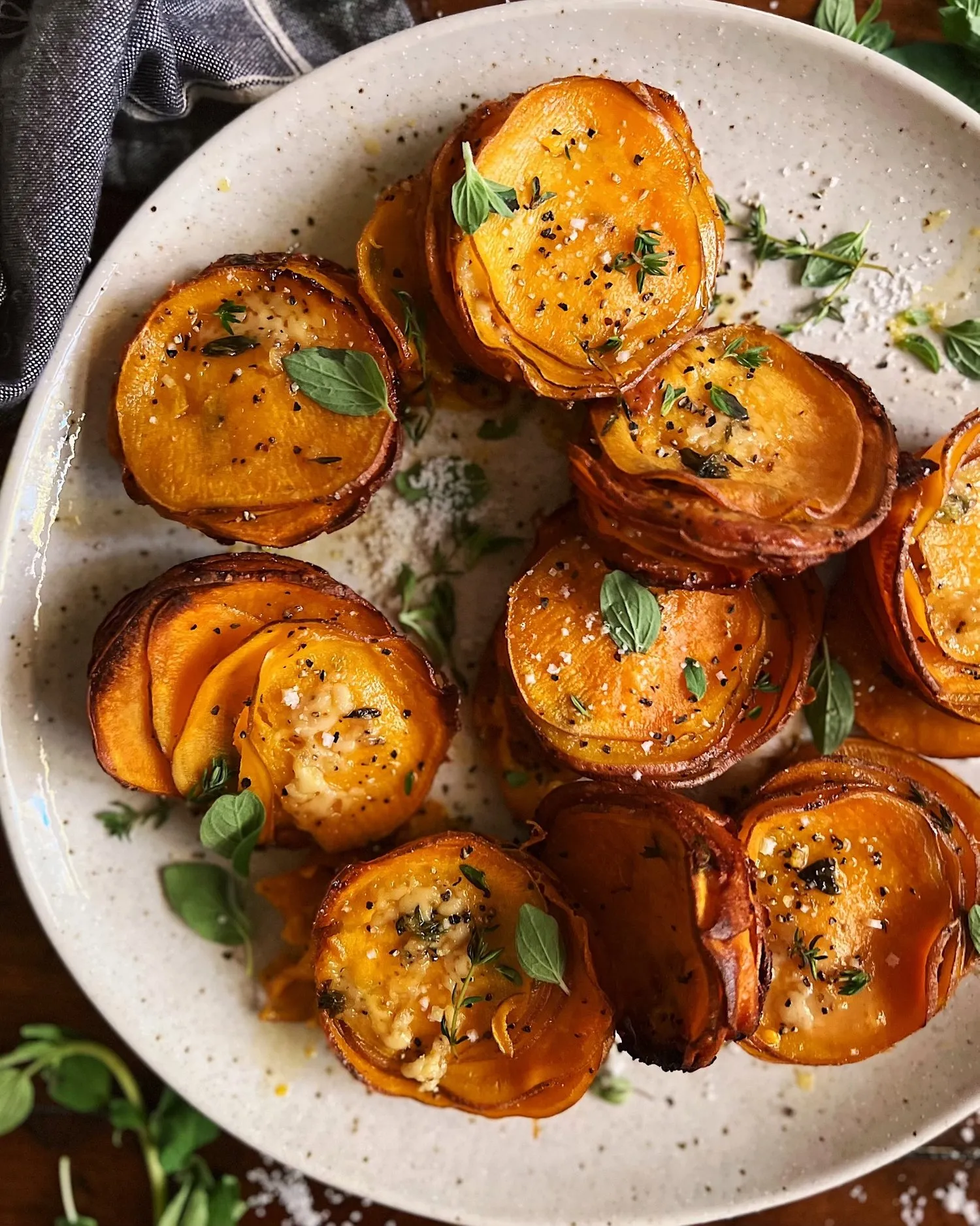 Crispy Parmesan Sweet Potatoes