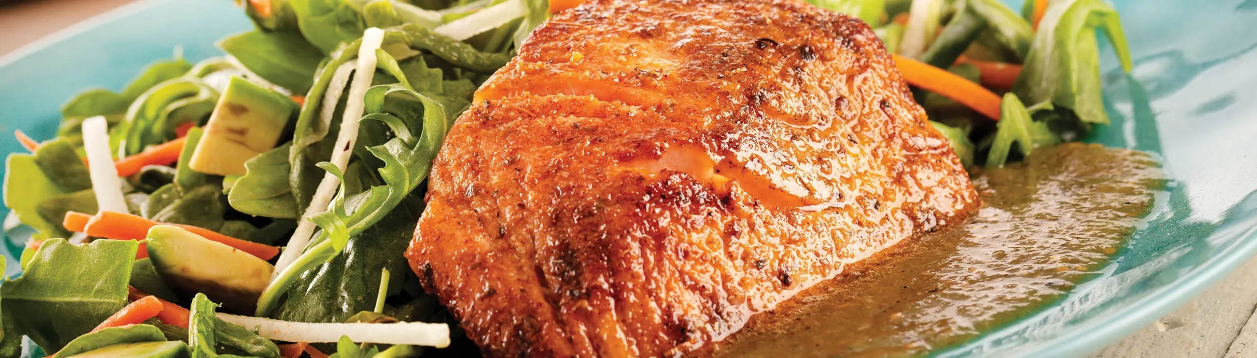 Crispy Salmon with Tomatillo Salsa