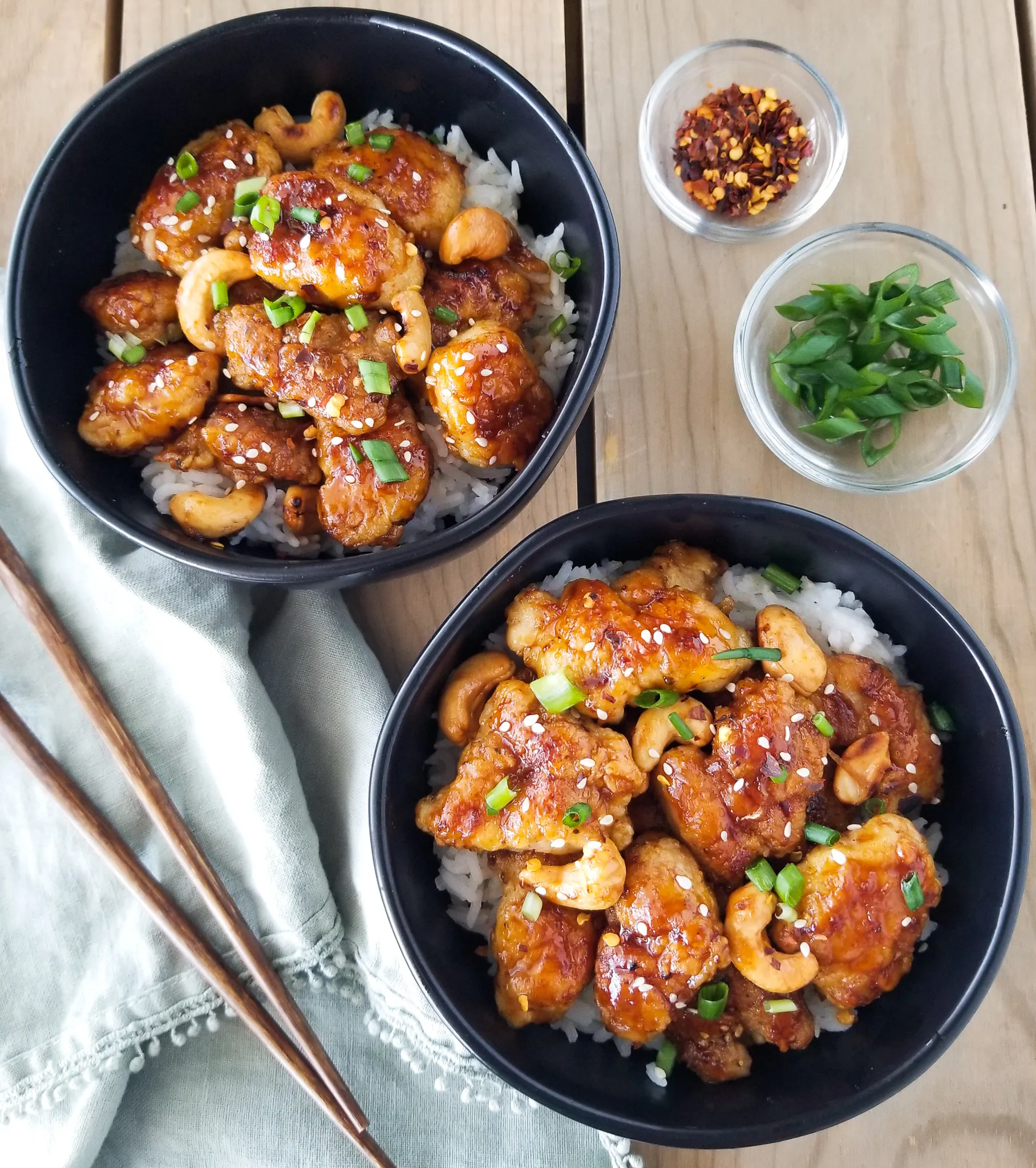 Crispy Spicy Cashew Chicken