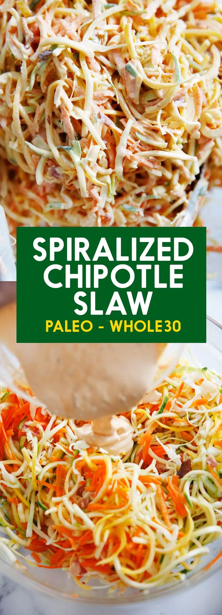 Crispy Spiralized Vegetables with Chipotle Lime Cashew Dipping Sauce